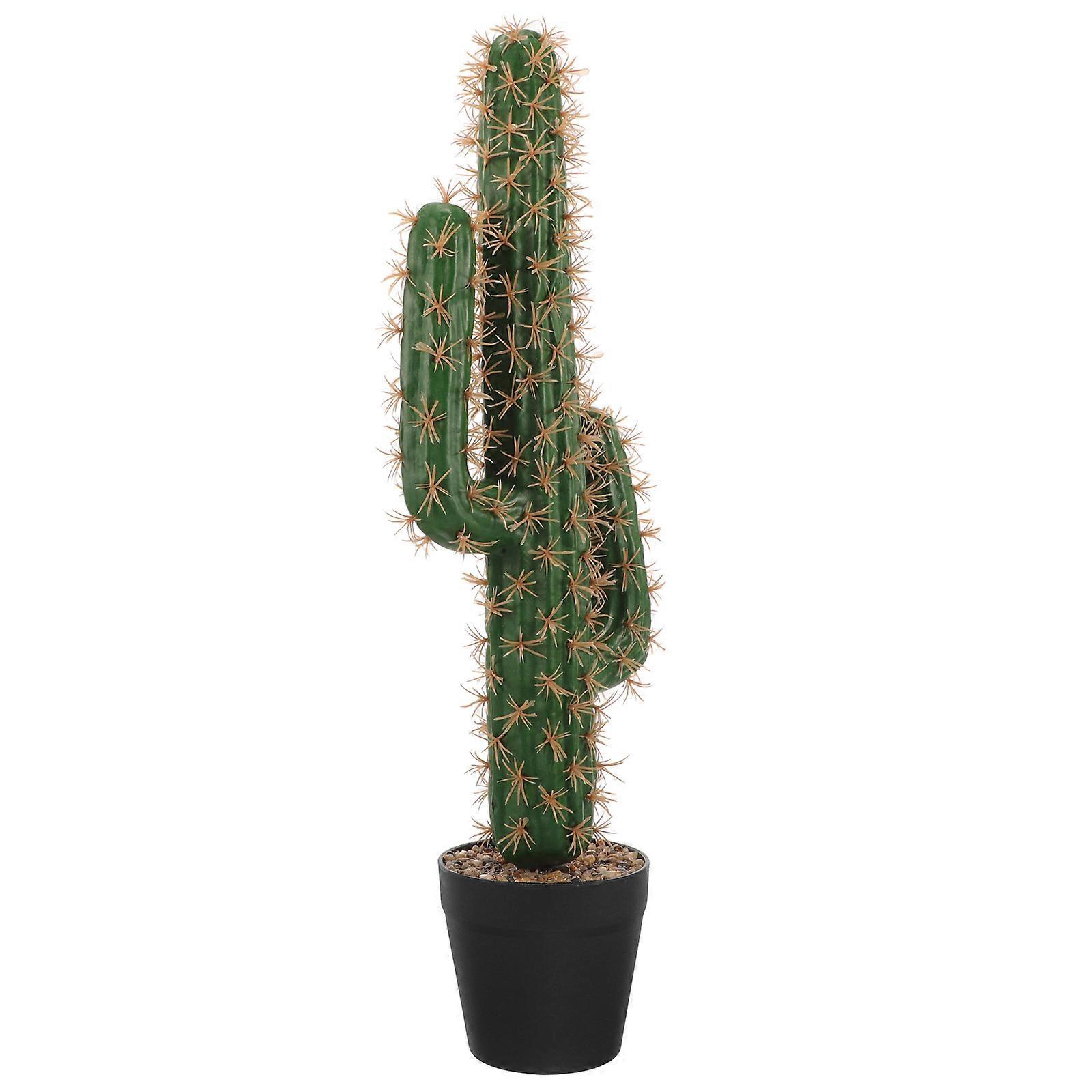 Artificial Saguaro Cactus Faux Plants Simulation Cactus in Pot Fake Plant Bonsai
