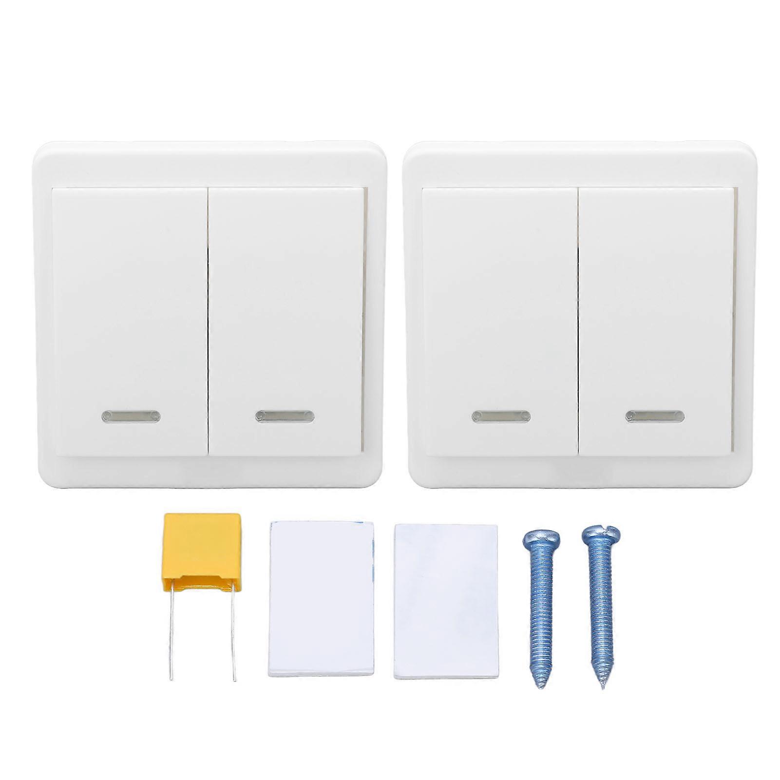 BERM Cable Free Remote Control Switch Wireless Intelligent Controller 2 Control Panel 170~240V