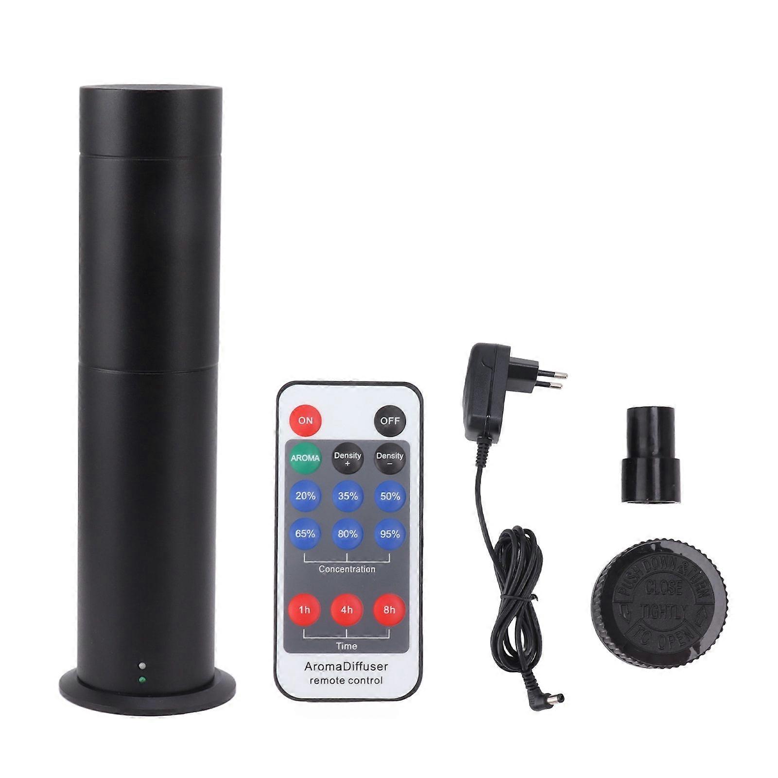Intelligent Aromatherapy Machine 120ml 100?240V Remote Control Cylindrical Aromatherapy Machine for Home Hotel Black EU Plug