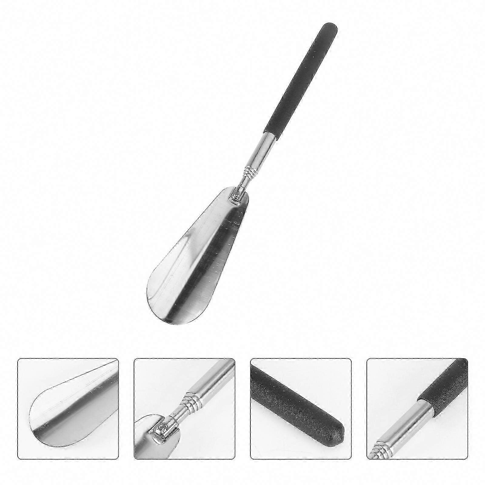 Adjustable Long Handle Stainless Steel Shoe Horn - Durable Shoe Insert Tool
