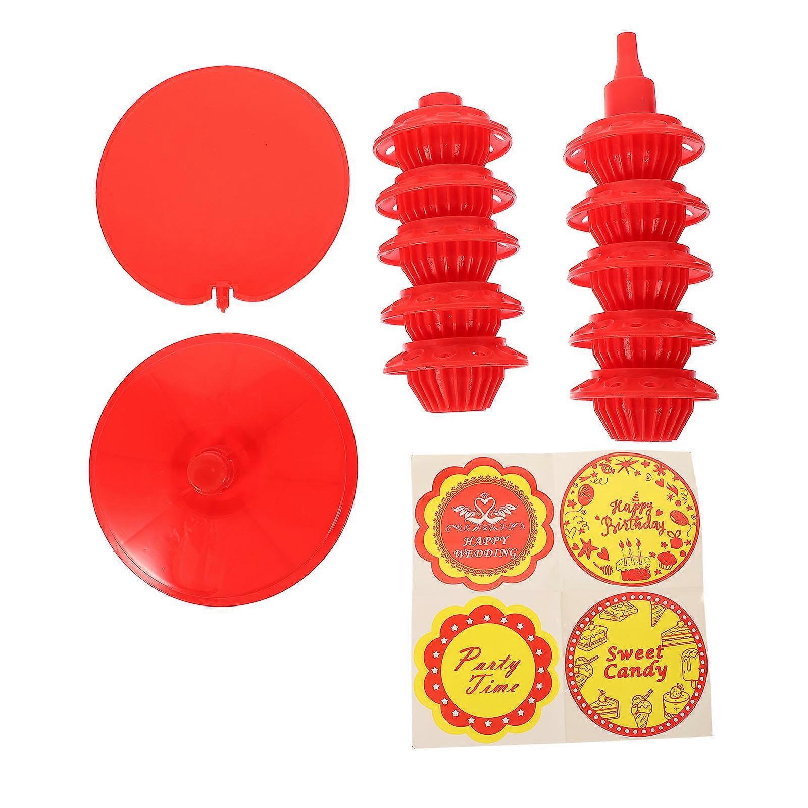 Red Lollipop Stand Candy Display Rack for Parties, Weddings & Shops – Marshmallow Organizer & Dessert Display