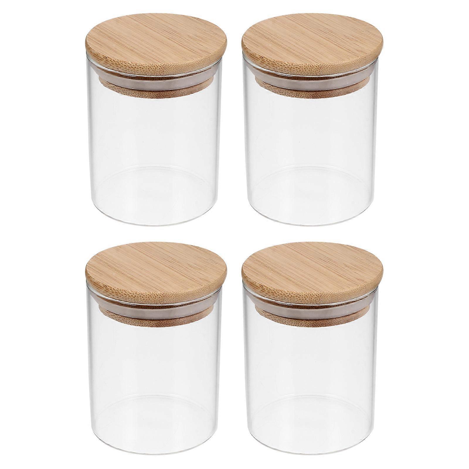 Glass Food Containers with Sealed Cover for Storage Assorted Color 250ML