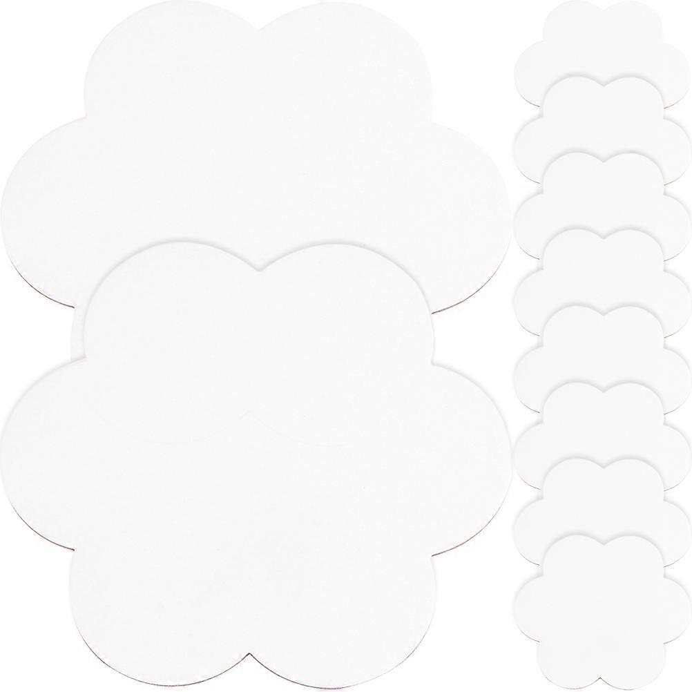 لوحات الرسم لوحات زيتية احترافية خيال الكبار 15x15 سم أبيض تحفيز الإبداع 10 قطع