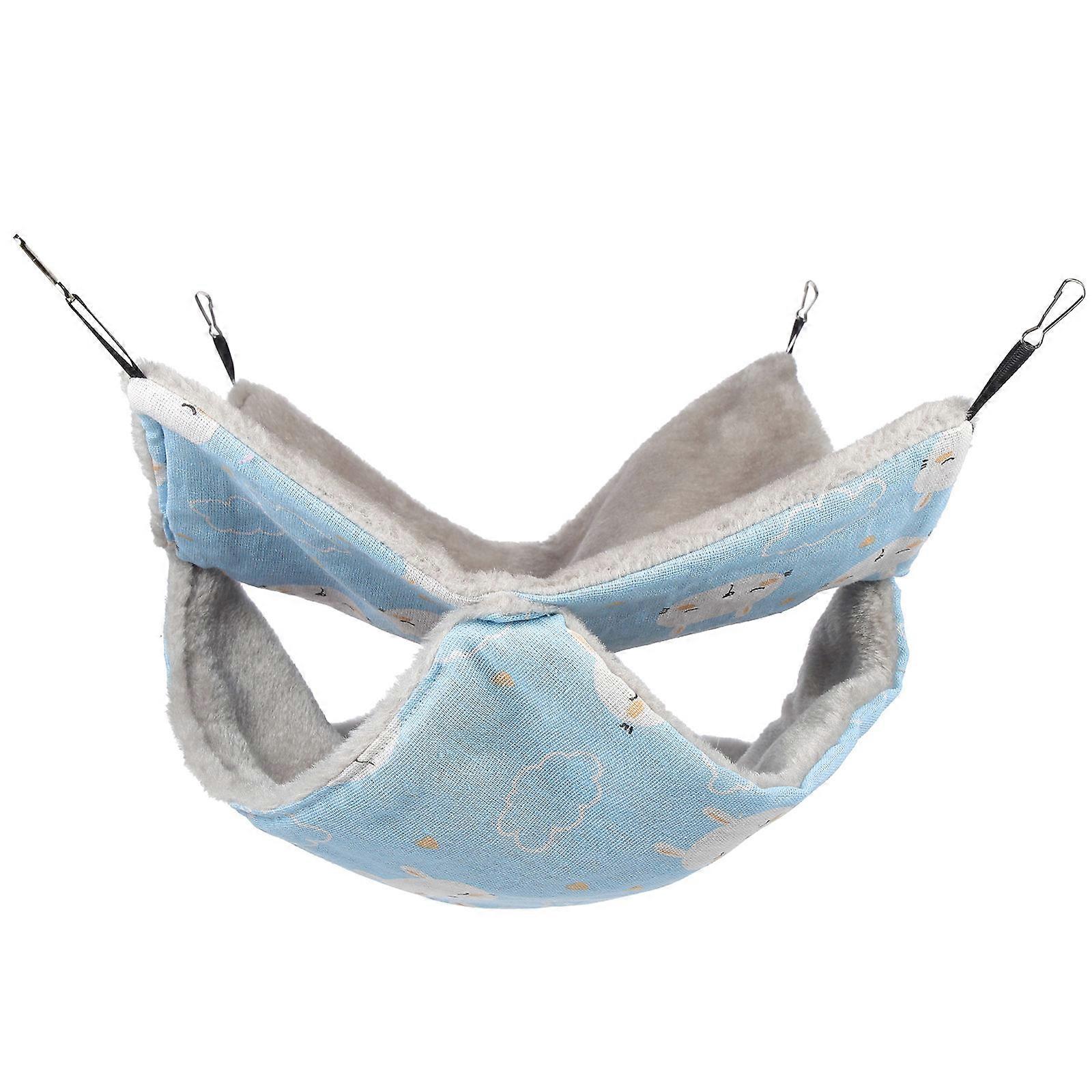 Pet Cage Hammock Soft Pets Hammock Bed For Small Pets Indoor Use Fluffy Surface 1Set
