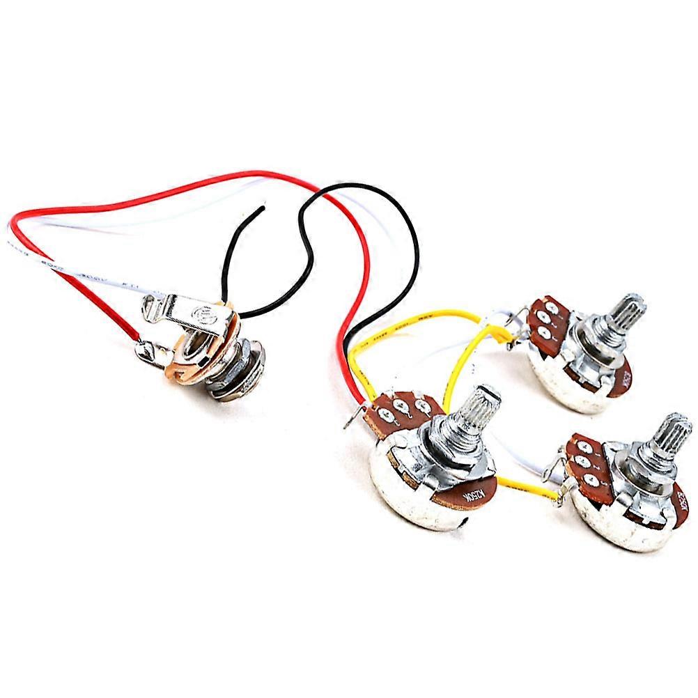 Electric Guitar Wiring Harness Set with Pots – Durable Replacement for Tone Enhancement
