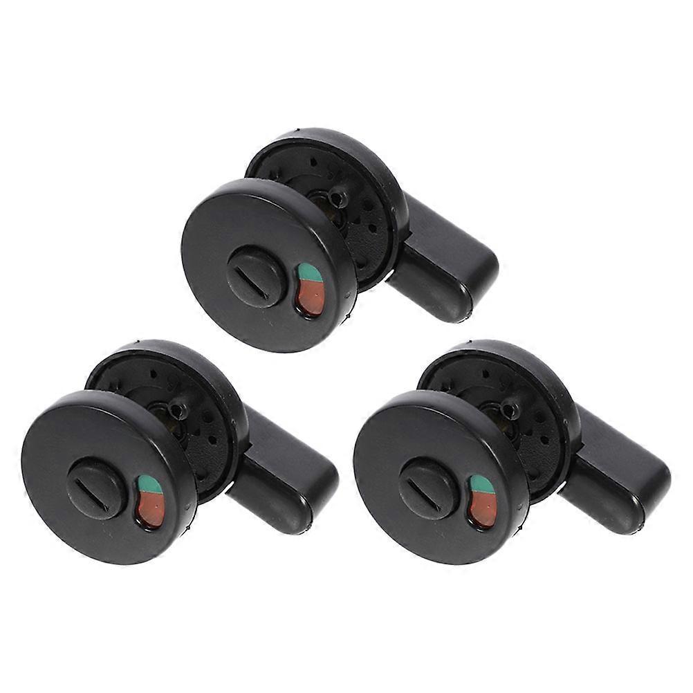 3pcs Bathroom Door Lock with Privacy Indicator – Toilet Door Lock Indicator for Public Restrooms, Easy Install for Office and Commercial Use