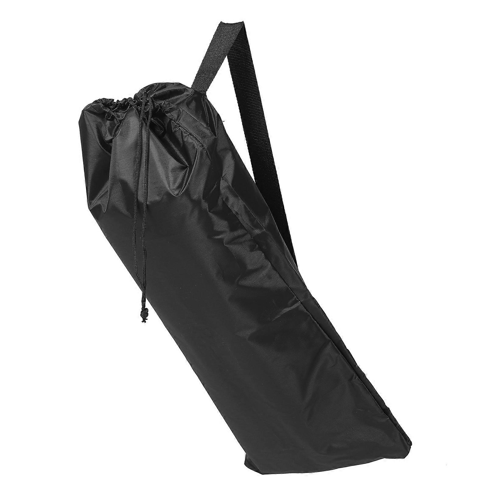 Multifunctional Skateboard Bag for Daily Use Black PP Material Portable Shoulder Bag 9.5x3.5 Inches
