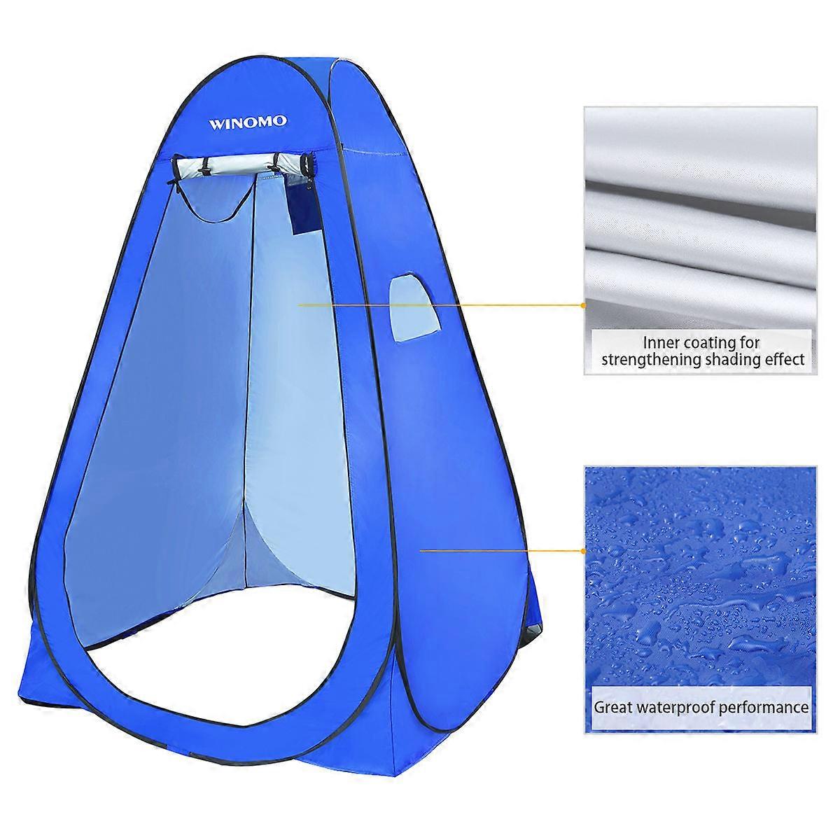 Portable Changing Tent Privacy Shelter Dressing Room Camping Beach Park Bathing Toilet 190T Polyester UV Protection 1Set