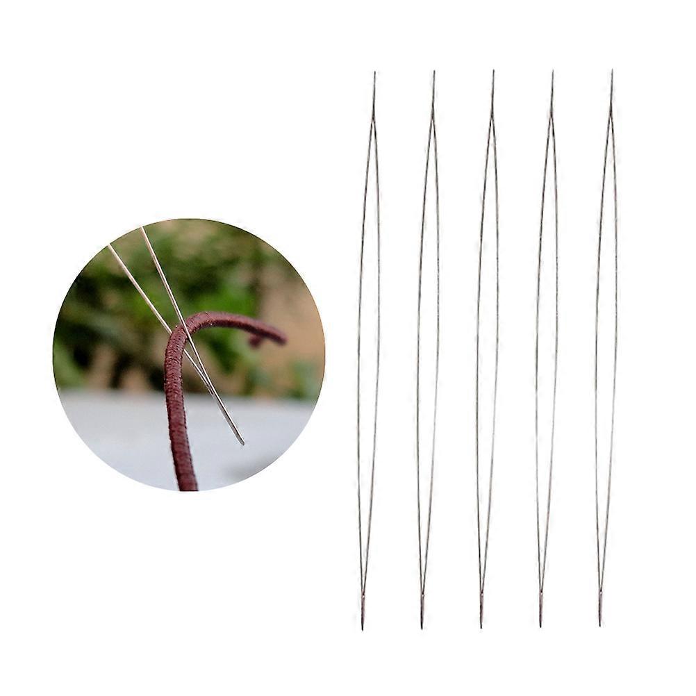 10PCS Big Eye Sewing Needles Large Eye Bead Needles DIY Hand Tool Stainless Steel Collapsible Embroidery Beading Needles