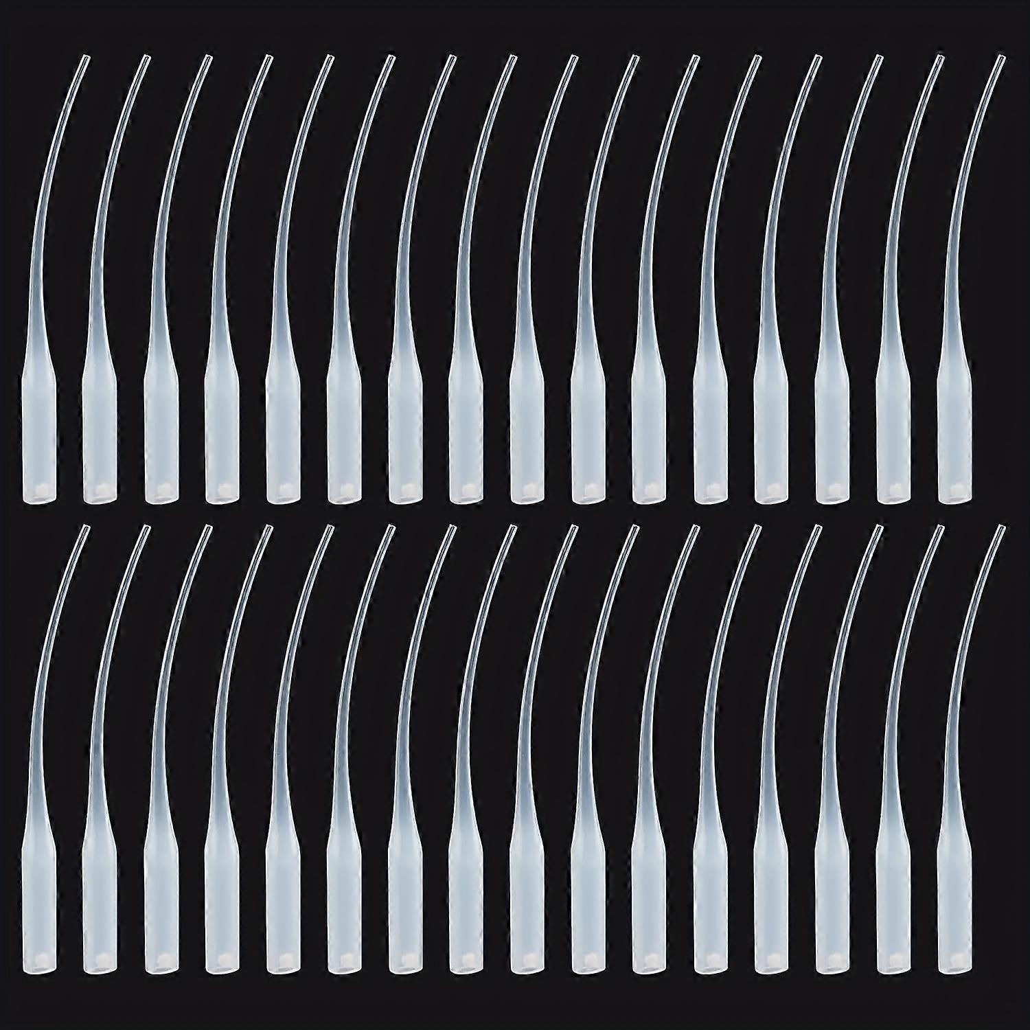 Glue Tips, 100pcs Plastic Glue Micro-Tips Glue Extender Precision CA Glue Applicator For Arts Crafts Hobby Projects Guitar Fret Slot