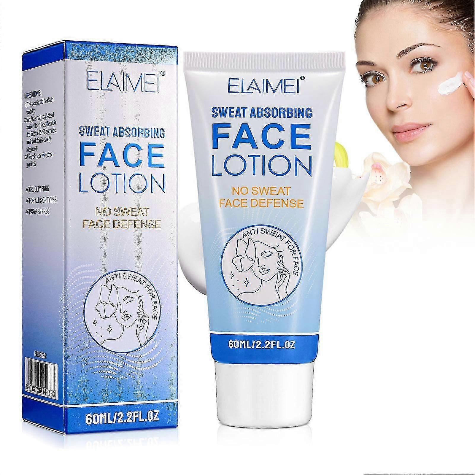 60ml Crème anti-transpirante pour le visage Formule douce Anti-transpirant efficace Antisudorifique pour les aisselles et le visage Nouvelle arrivée