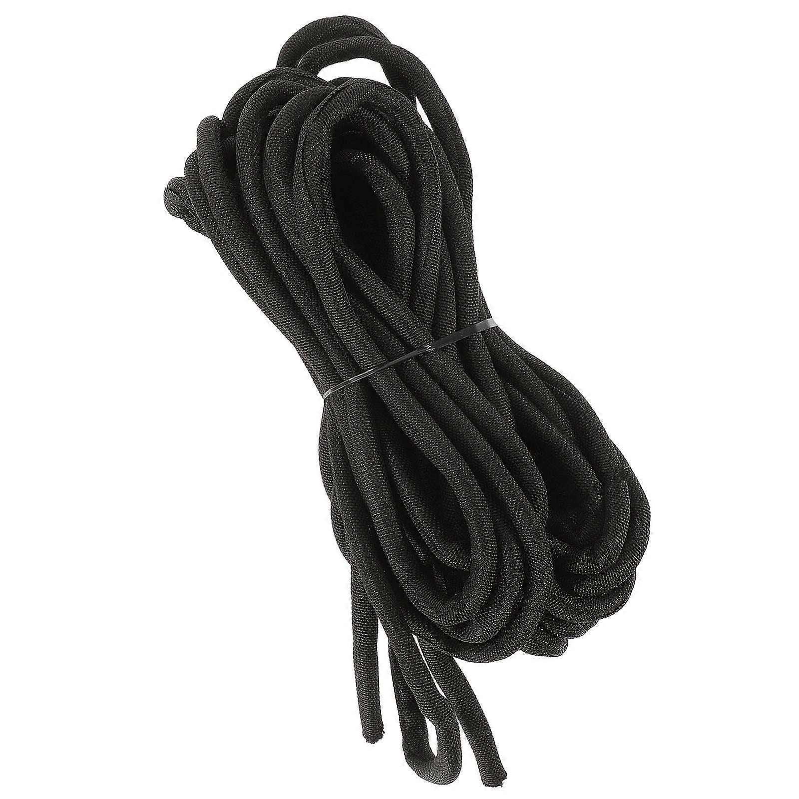 Durable PET Cable Sleeve for Home Use Black Wire Organizer with Weaving Structure 5.9x3.1 Inches