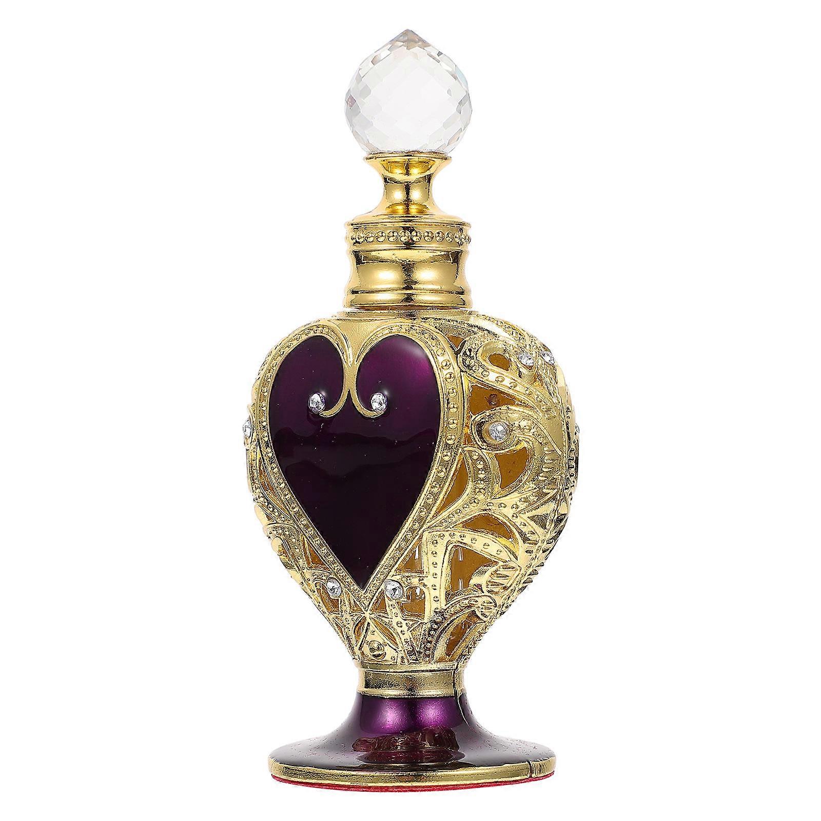 Fragrance Bottle Volatile Function Oil Storage 12ml Heart-shaped Cap 1pc