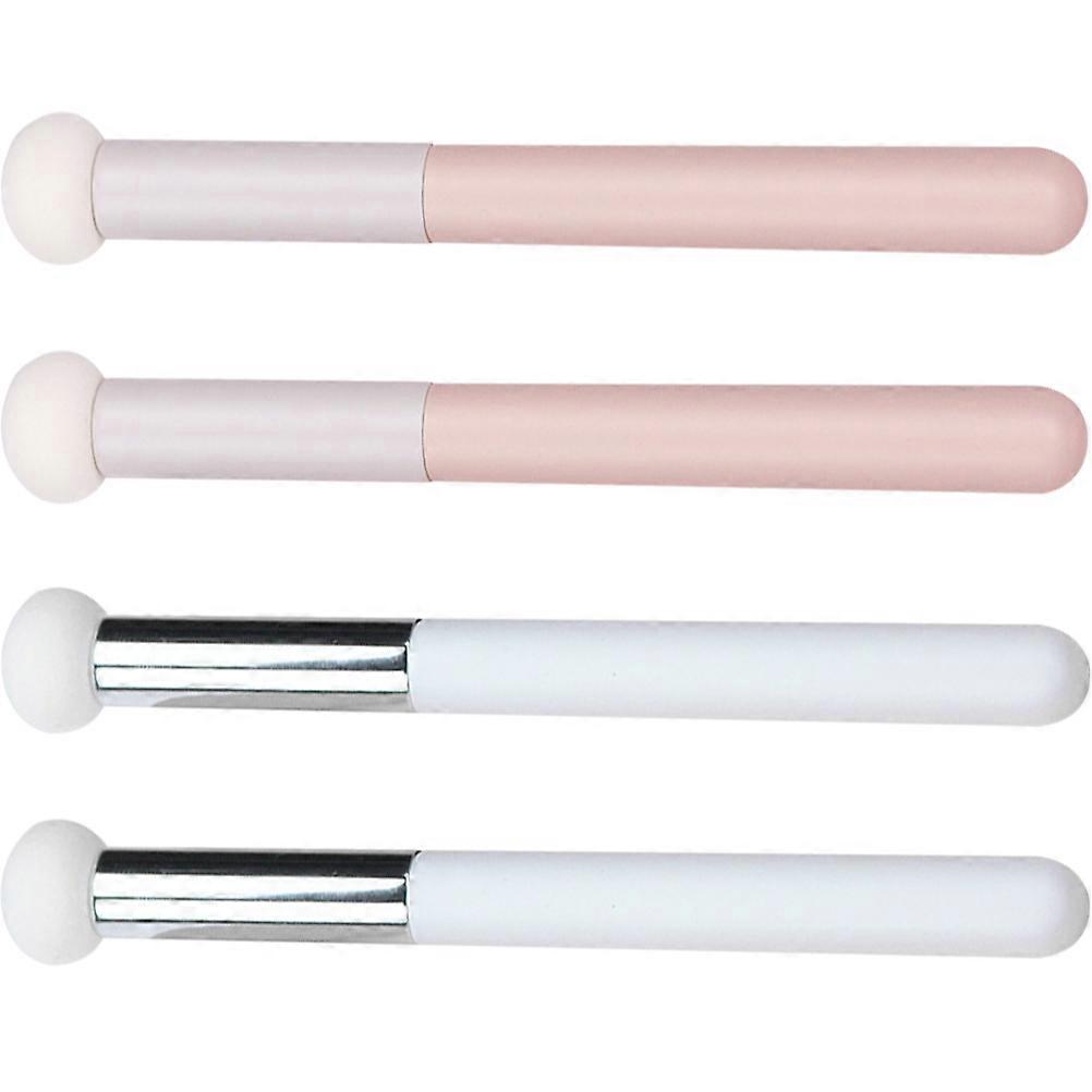 Assorted Color Synthetic Makeup Concealer Brush for Women Comfortable Touch Professional Tool 4Pcs