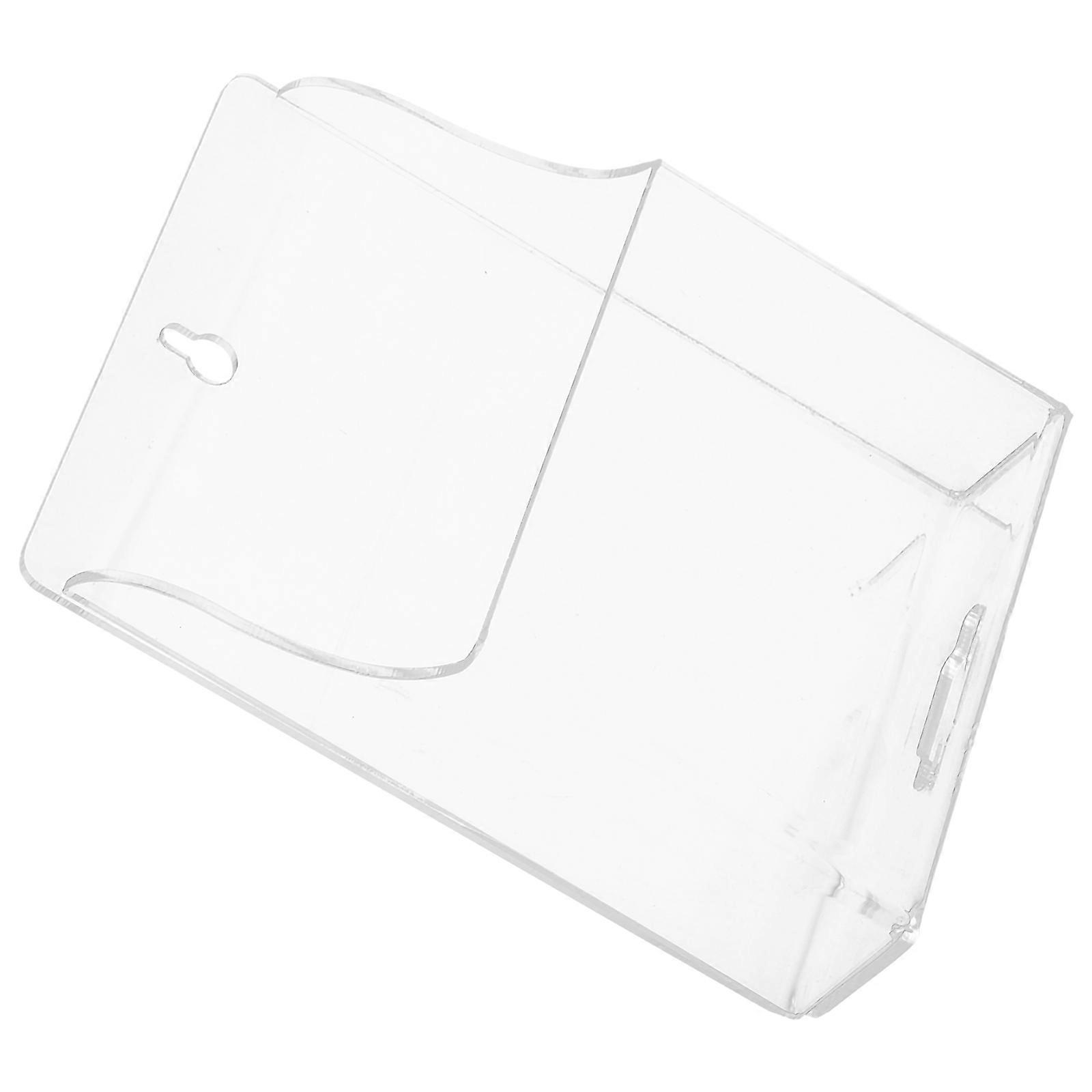 Transparent Acrylic Storage Box for Home Organization Multi Functional Charging Stand with Remote