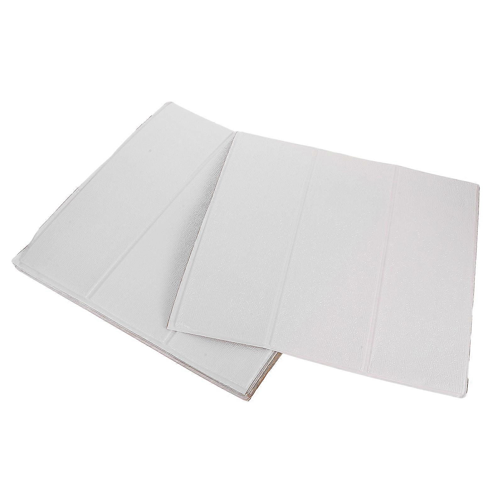 Faux Brick Peel and Stick Wallpaper with Realistic Texture Self Adhesive XPE Foam White for Home 20 pcs
