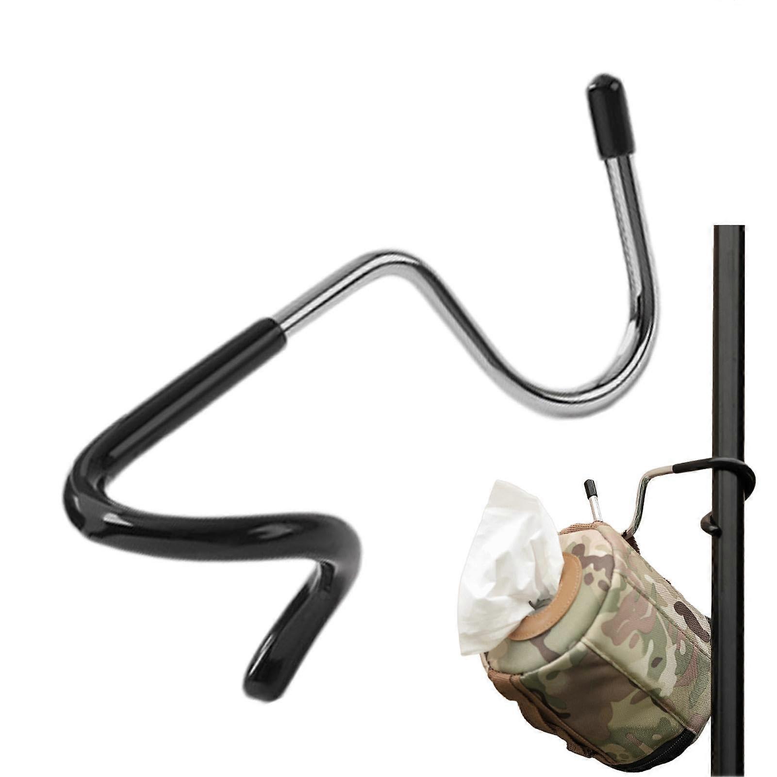 Wire Shelf Hooks for Bird Feeders, Non-Slip Garden and Garage Pole Hooks, Multifunctional Camping Light Hanger, Heavy Duty