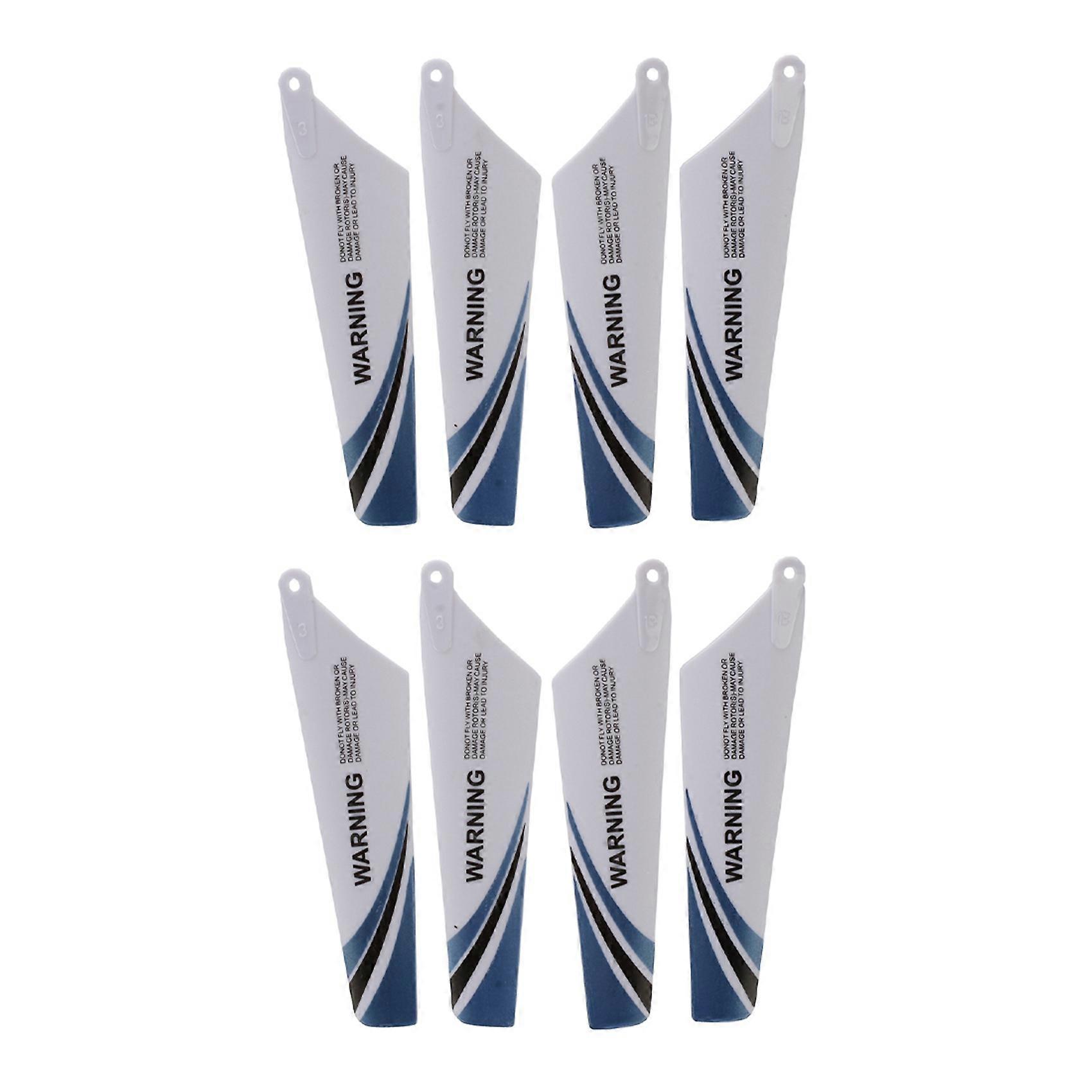8Pcs Spare Blades for Helicopter Rotor Rc S107, Blue