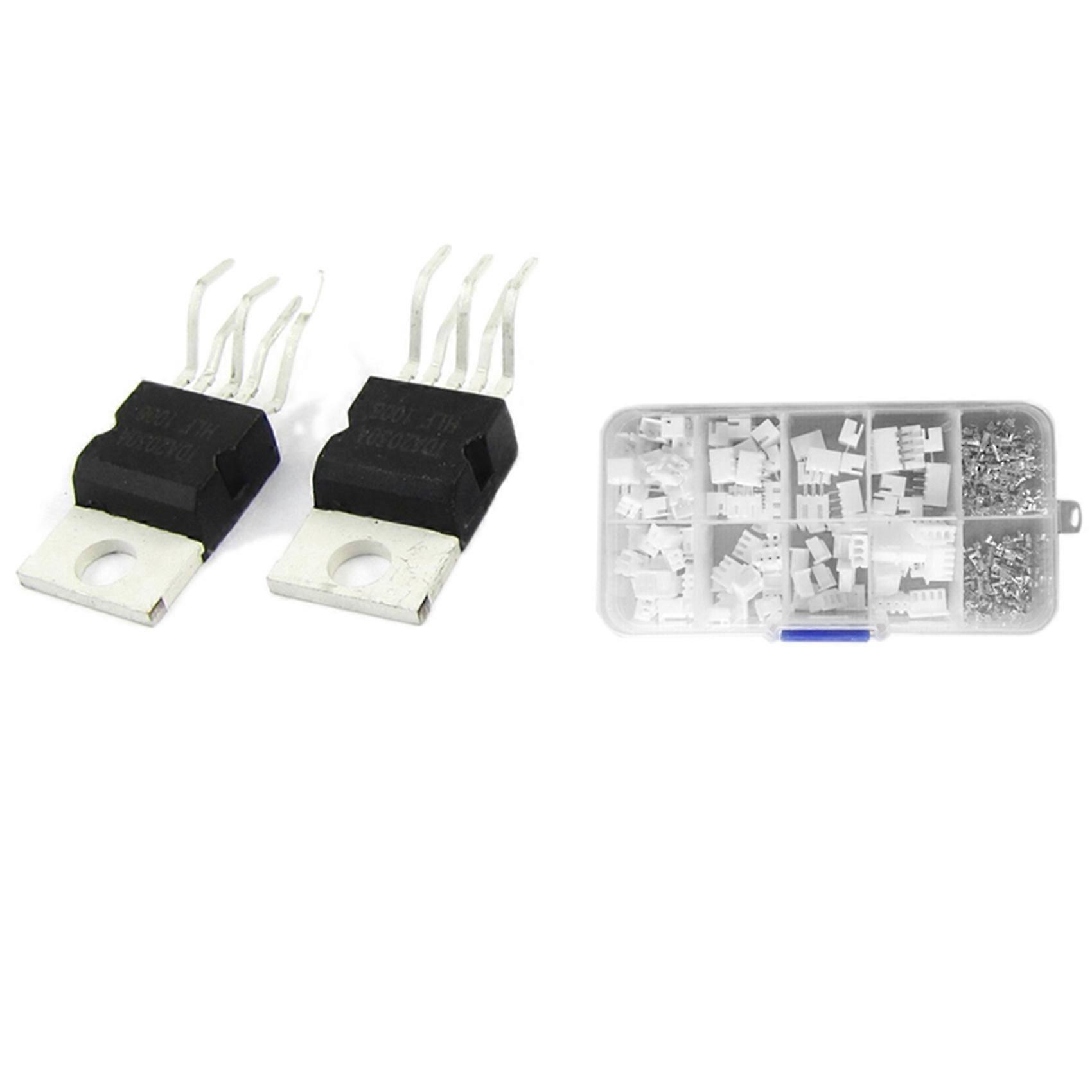 3 Pcs TDA2030A Single Op Amp Audio Operational Amplifier IC Chips 5 Pin with 250Pcs XH 2.54mm 2Pin 3