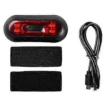 Bike Taillight USB Rechargeable Motorcycle Bicycle Helmet Taillamp Safety Signal