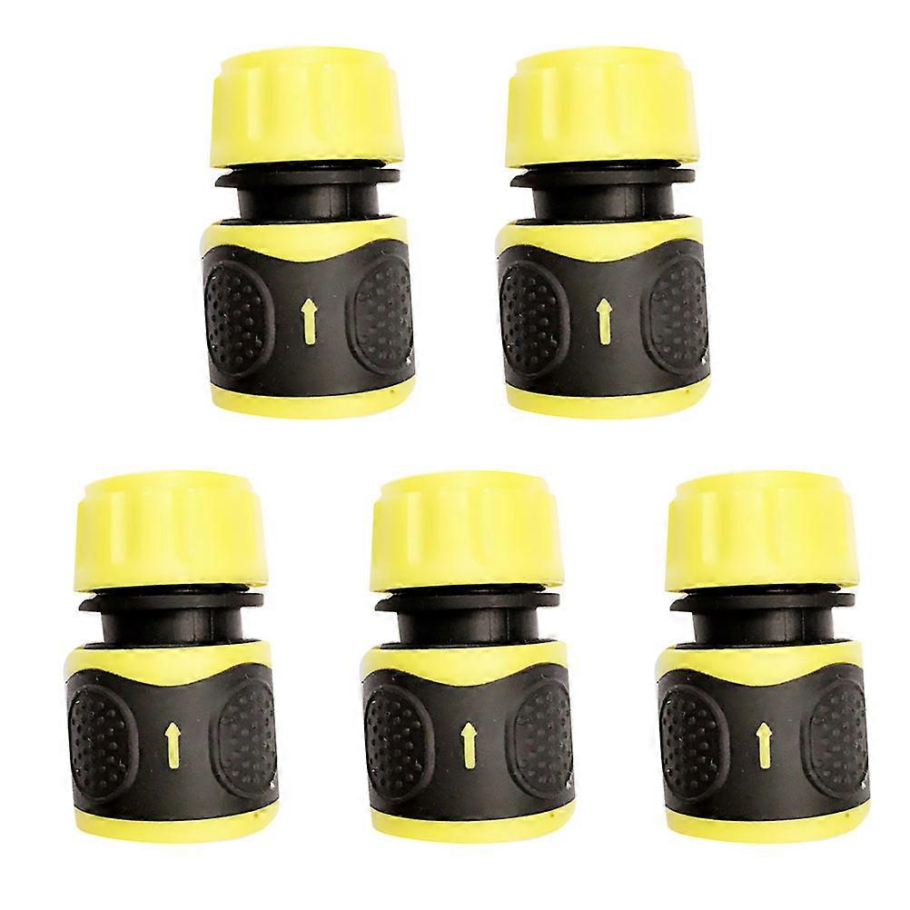Yellow Water Pipe Adaptor for Garden Hose Converter Set of 5 Easy to Install with Good Sealing