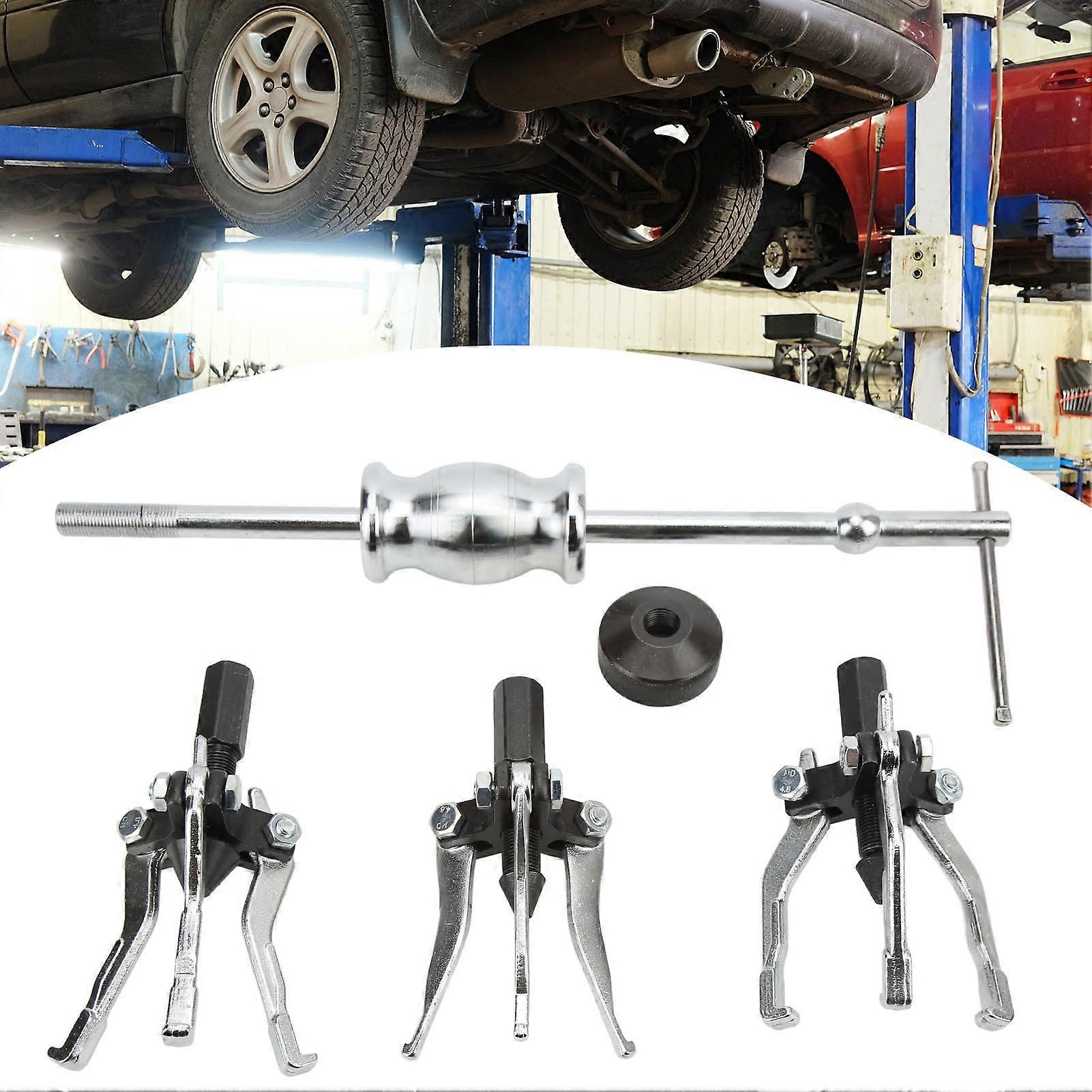 5pcs 3 Jaw Slide Hammer Puller Set Universal Internal External Pullers for Pulling Out Gears Bearings 