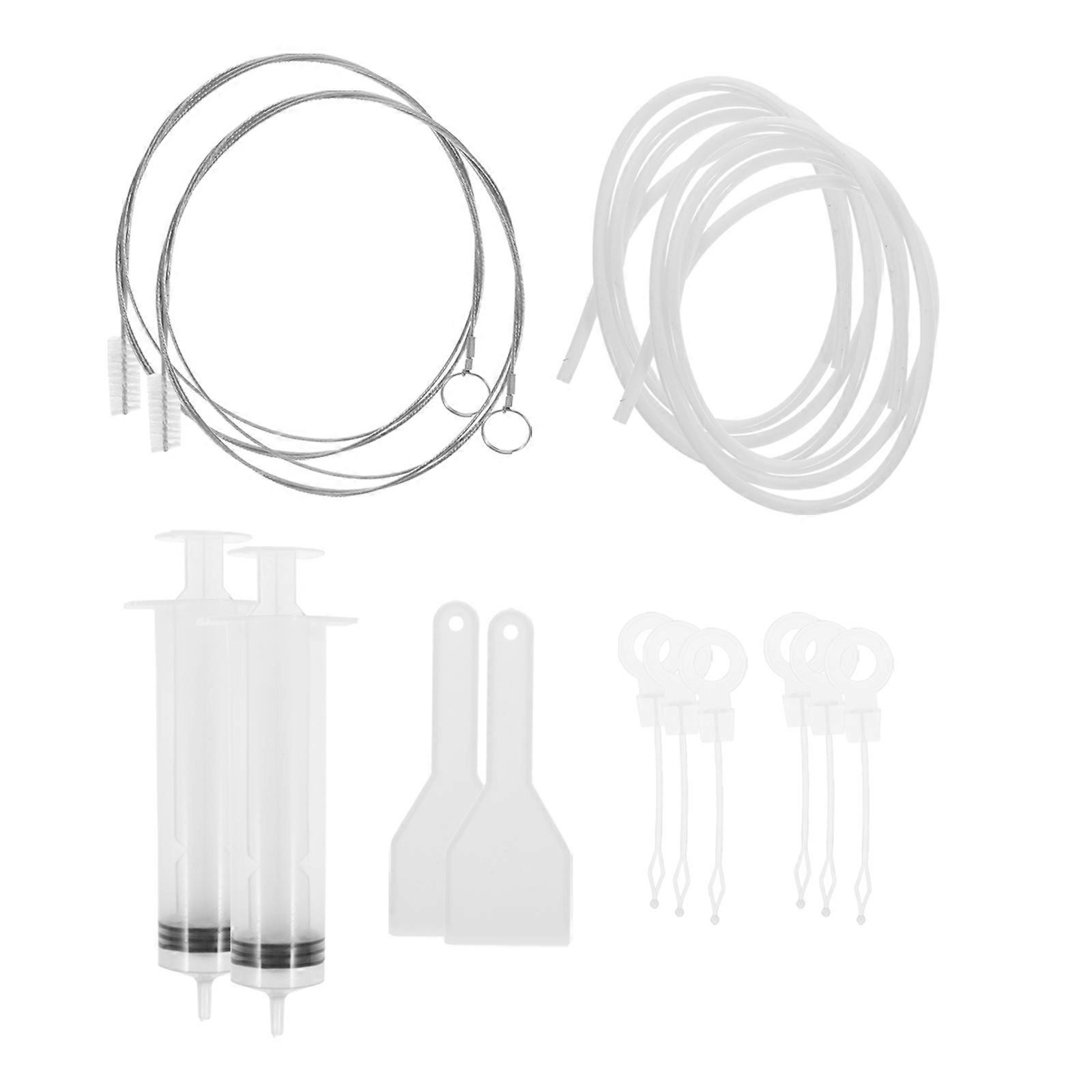 Reusable Refrigerator Dredging Tool For Cleaning And Dredging Clogged Drains 12-Pcs Essential