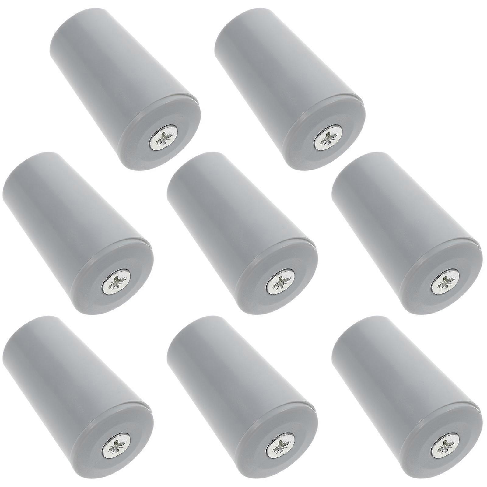 Roller Shutters Stop 8Pcs Simple Design Furniture Fittings With Buffer Function For Window Treatment 4.00X2.50X2.50CM Light Grey