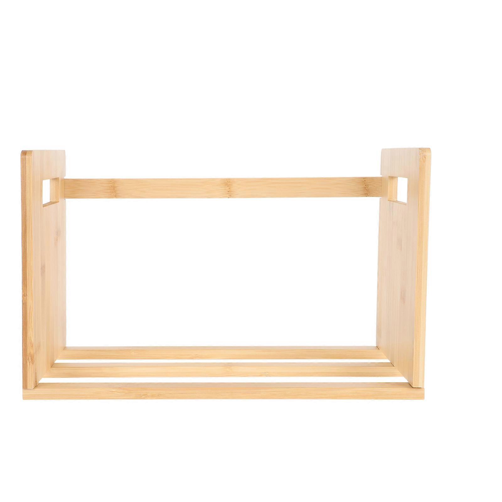Ergonomic Desk Storage, Hold Books Securely with Polished Wood Surface,