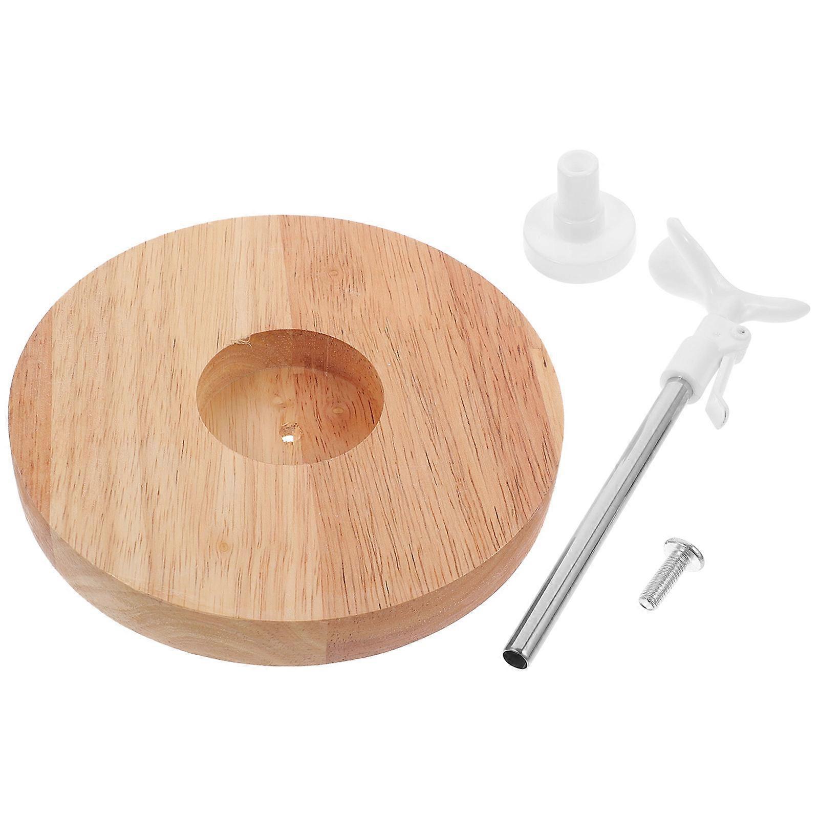 Adjustable Wooden Doll Stand with Base Compact Figurine Display Holder for Collectors, Shelf and Cabinet Showcasing