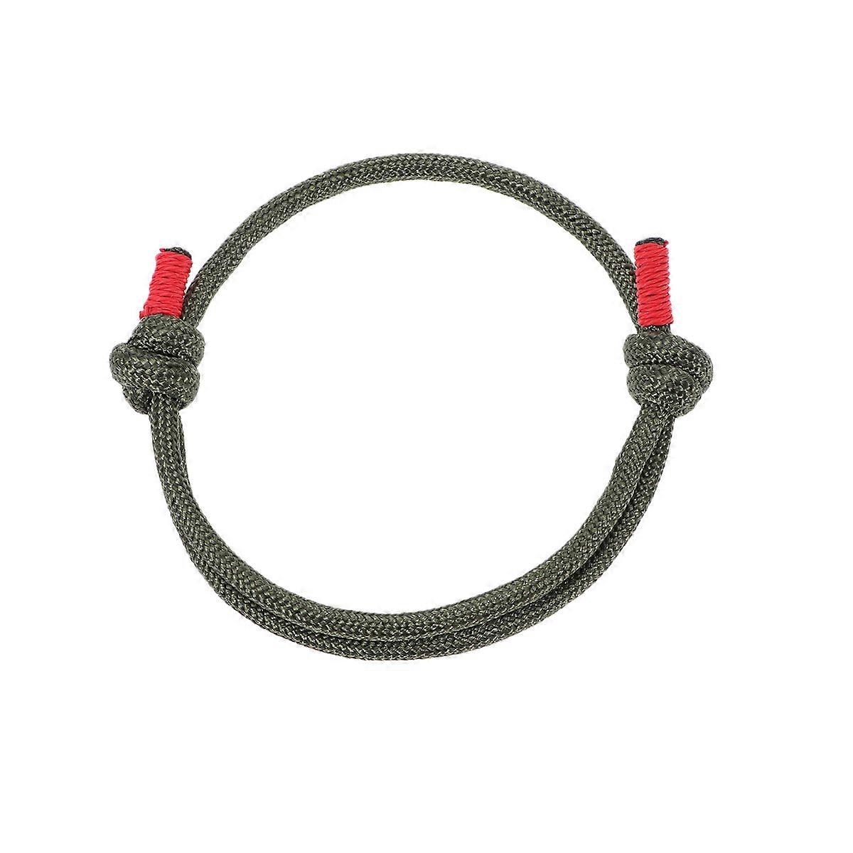 Adjustable Woven Bracelet in Olive Green Nylon for Decoration with Durable and Comfortable Design Fits Many Occasions 1pc