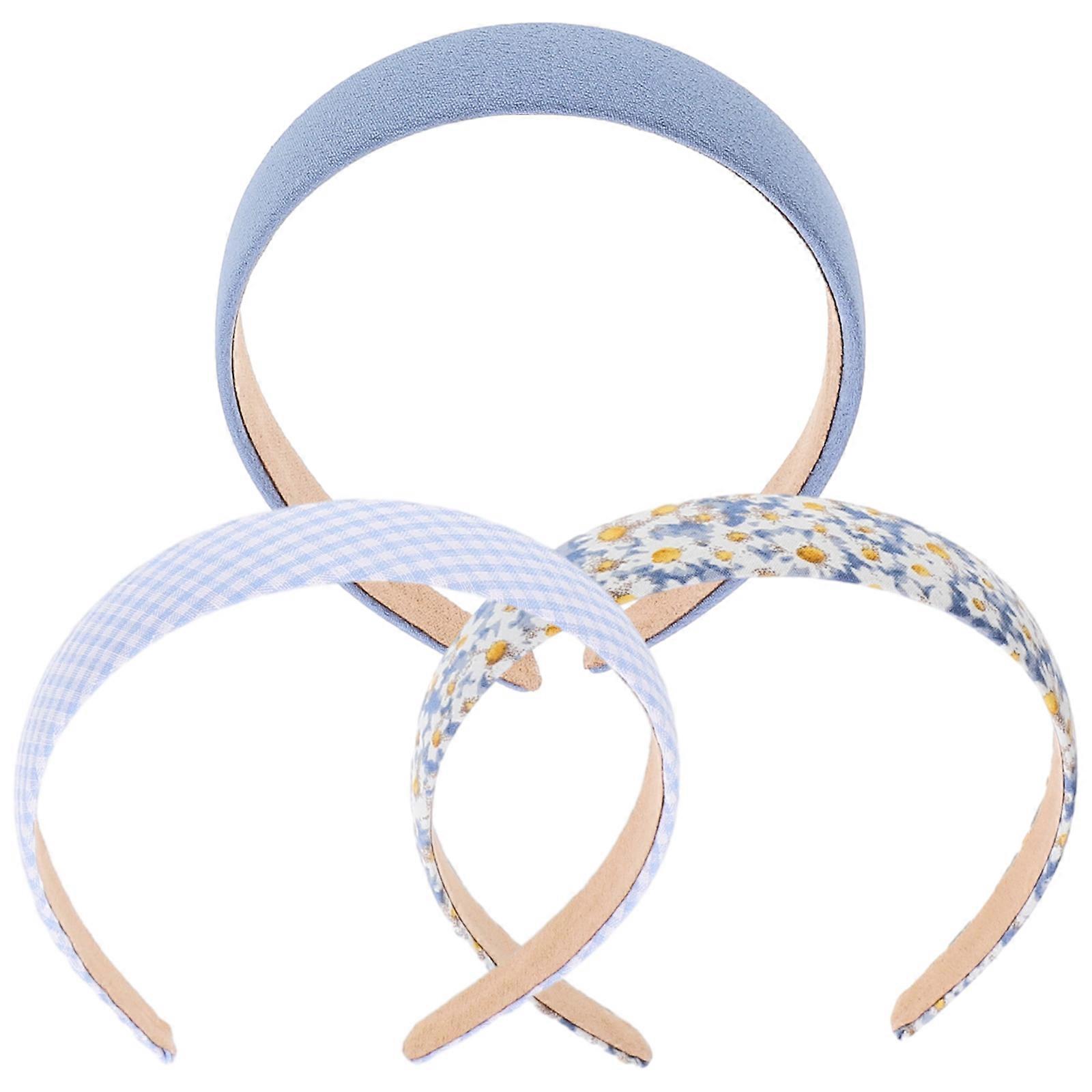 Fashionable Hair Bands For Women's Hair With Wide Band Non Slip Design For Daily Use Assorted Color 3Pcs