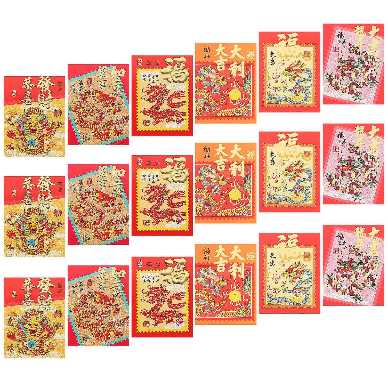 Chinese New Year Red Envelope 30Pcs Traditional Gift Bag For Elders And Younger Generation In Featuring Lucky Money Holder
