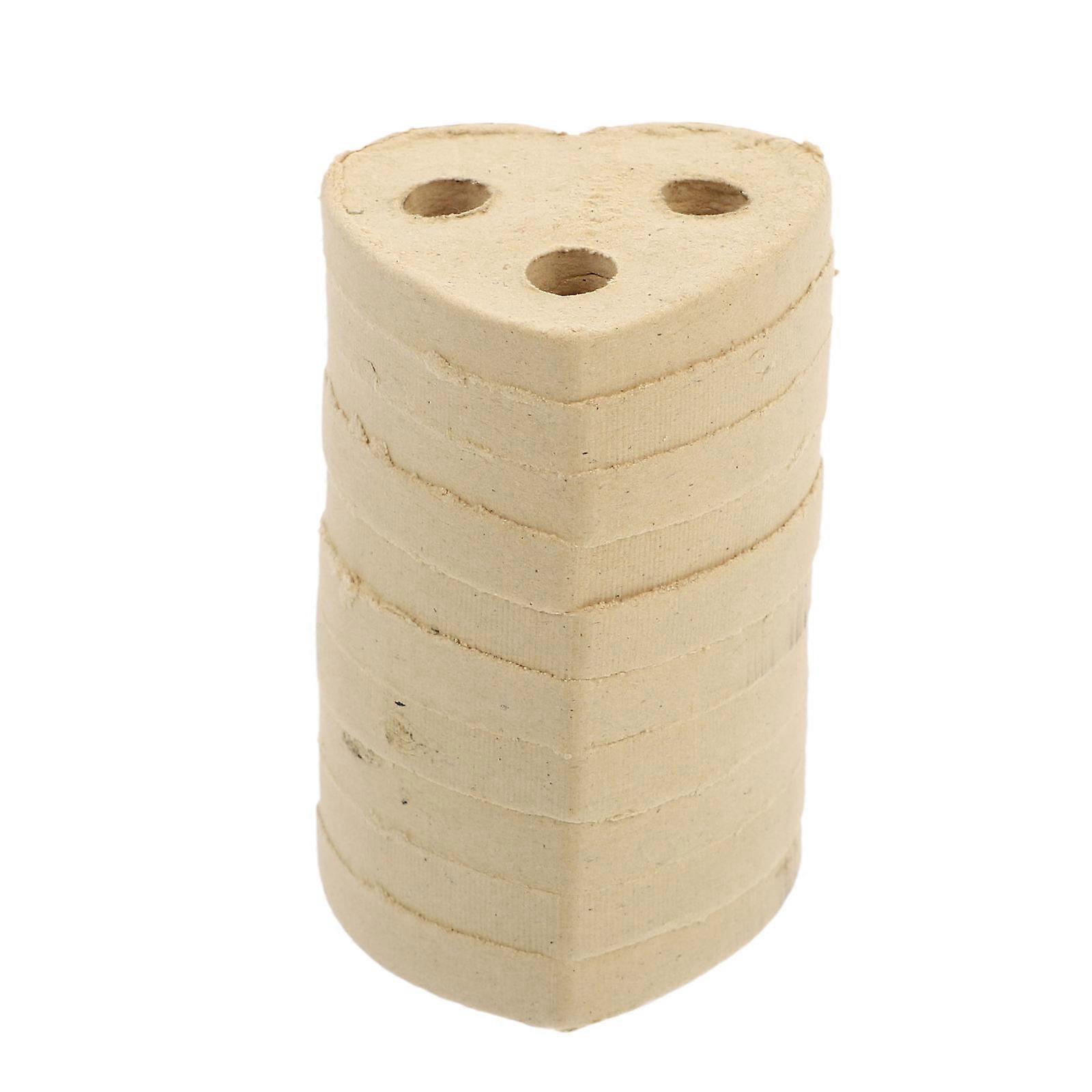 Moxa Cakes Heart Shaped Design For Moxibustion Home Use Aged Moxa Leaves 4.5X4.5cm 10Pcs