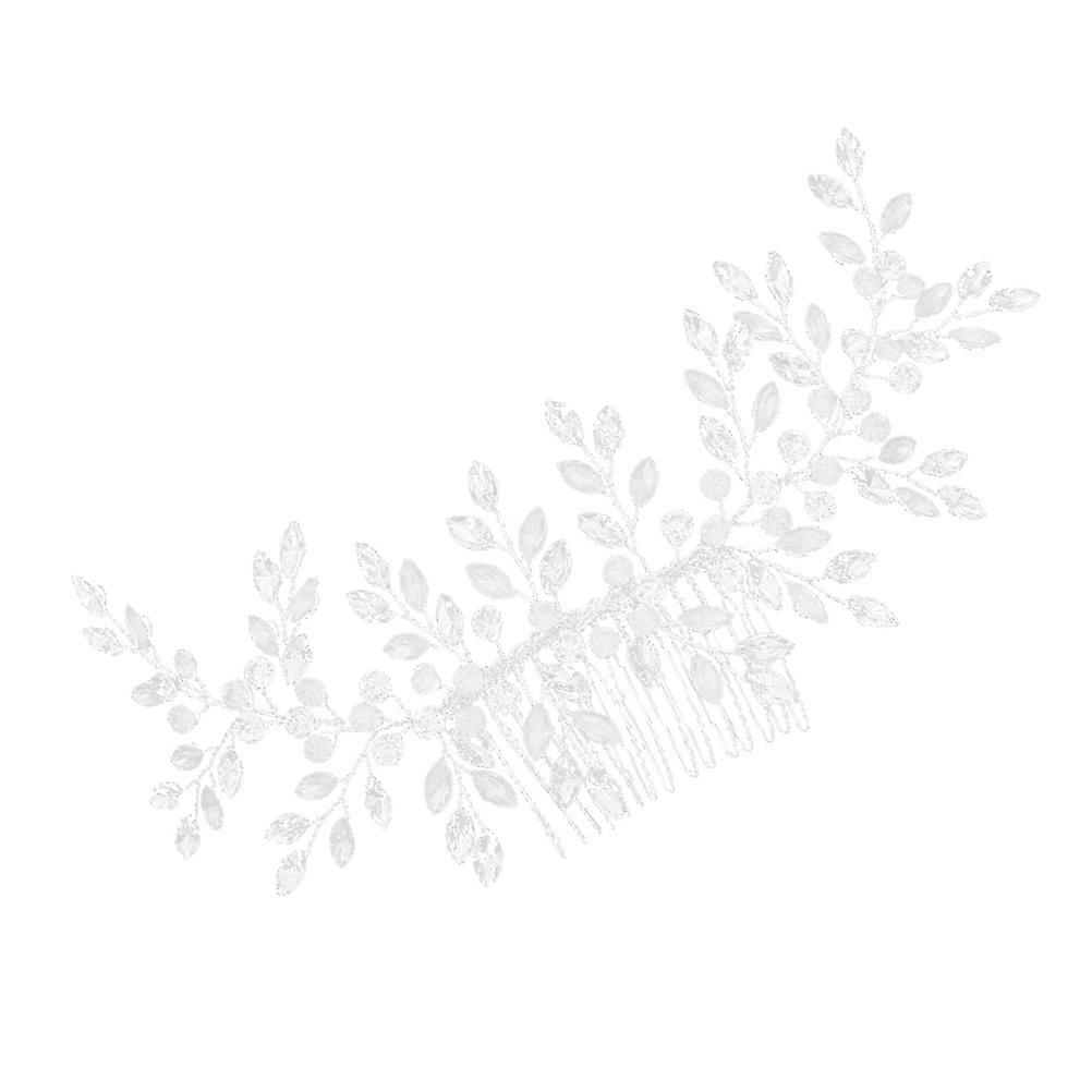 Peigne à cheveux de mariage, peigne à cheveux en cristal pour décoration, 1 pièce, argent
