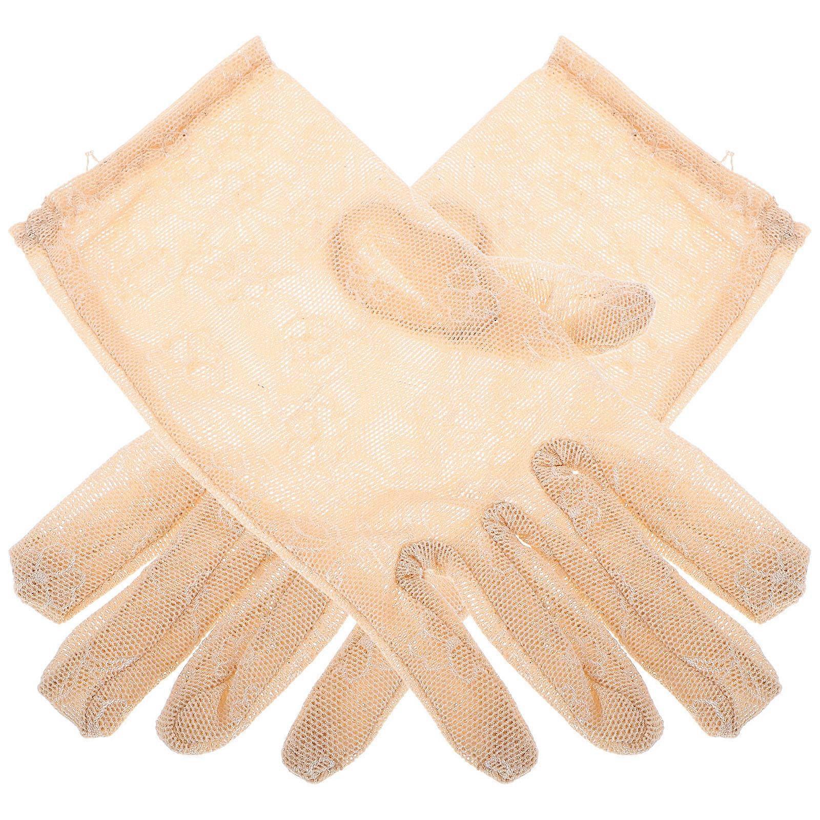 Breathable Mesh Women's Gloves 1Pair Multi Polyester Versatile Styling for Kitchen Use