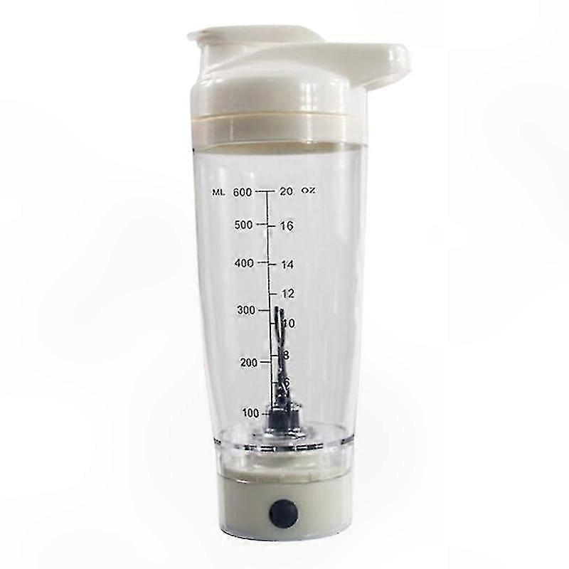Electric Protein Shaker Bottle with Smart Mixer, 600ml Capacity, Automatic Vortex Tornado Blender for Nutrition Drinks