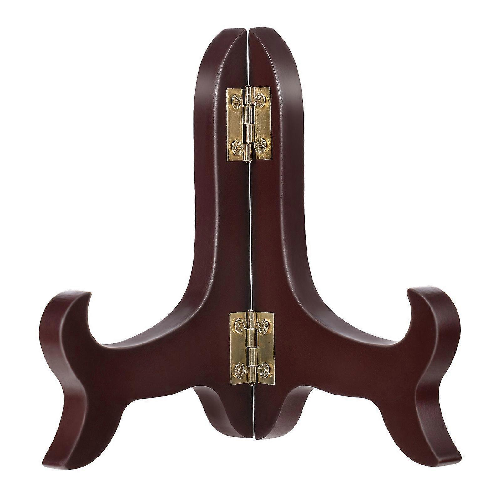 BESPORTBLE Wooden Display Stand Plate Holder Easels Picture Frame Folding Display Stand for 5-10cm