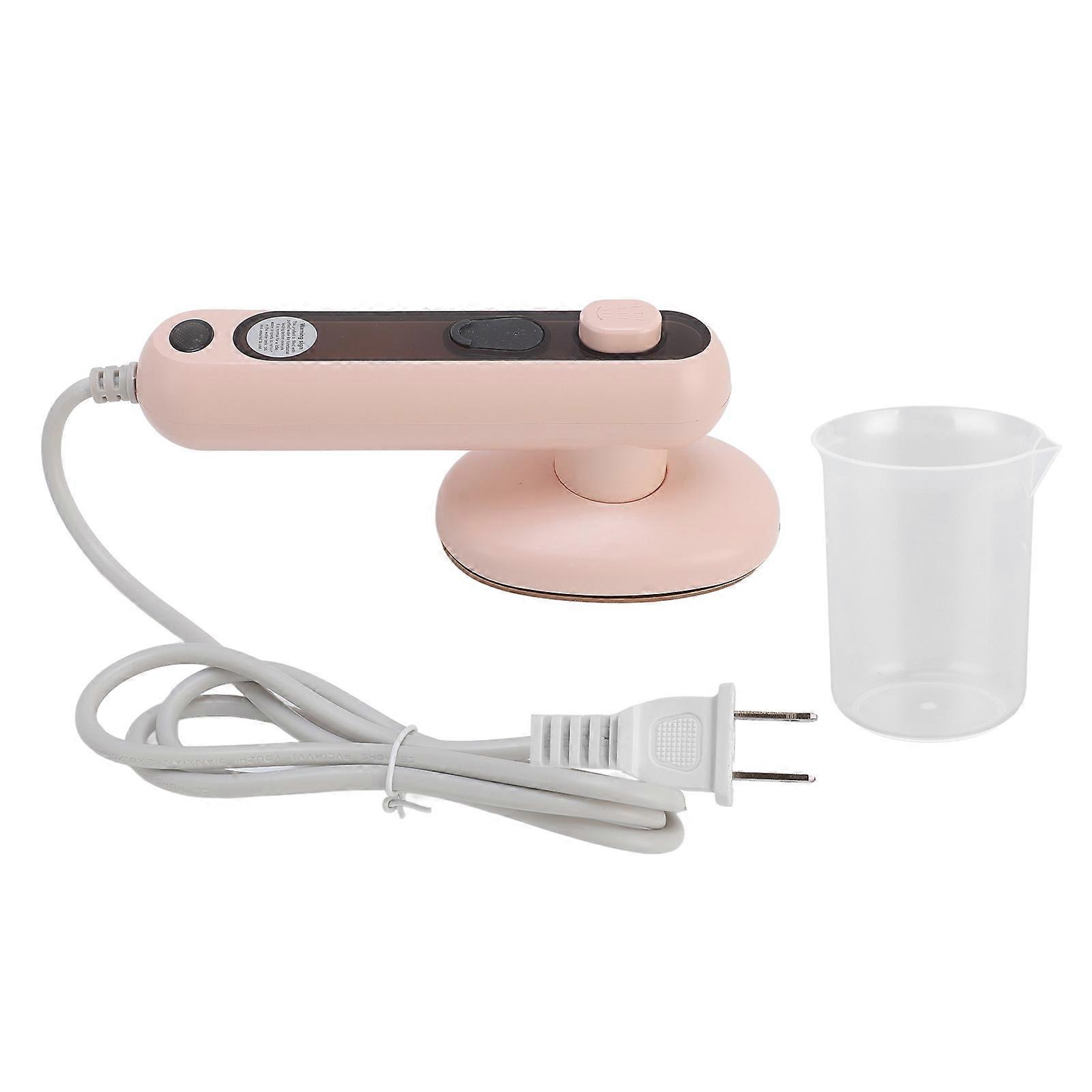 Portable Steam Iron Clothes Wet and Dry Use Ti Panel Handheld Mini Ironing Machine with 60ml Water Tank for Travel