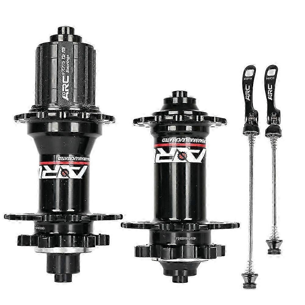 1 Pair MTB Bike Hub Front Rear HG 8-11 Speed 4 Claws 36 Holes Disc Brake Hubs with Quick Release Lever)