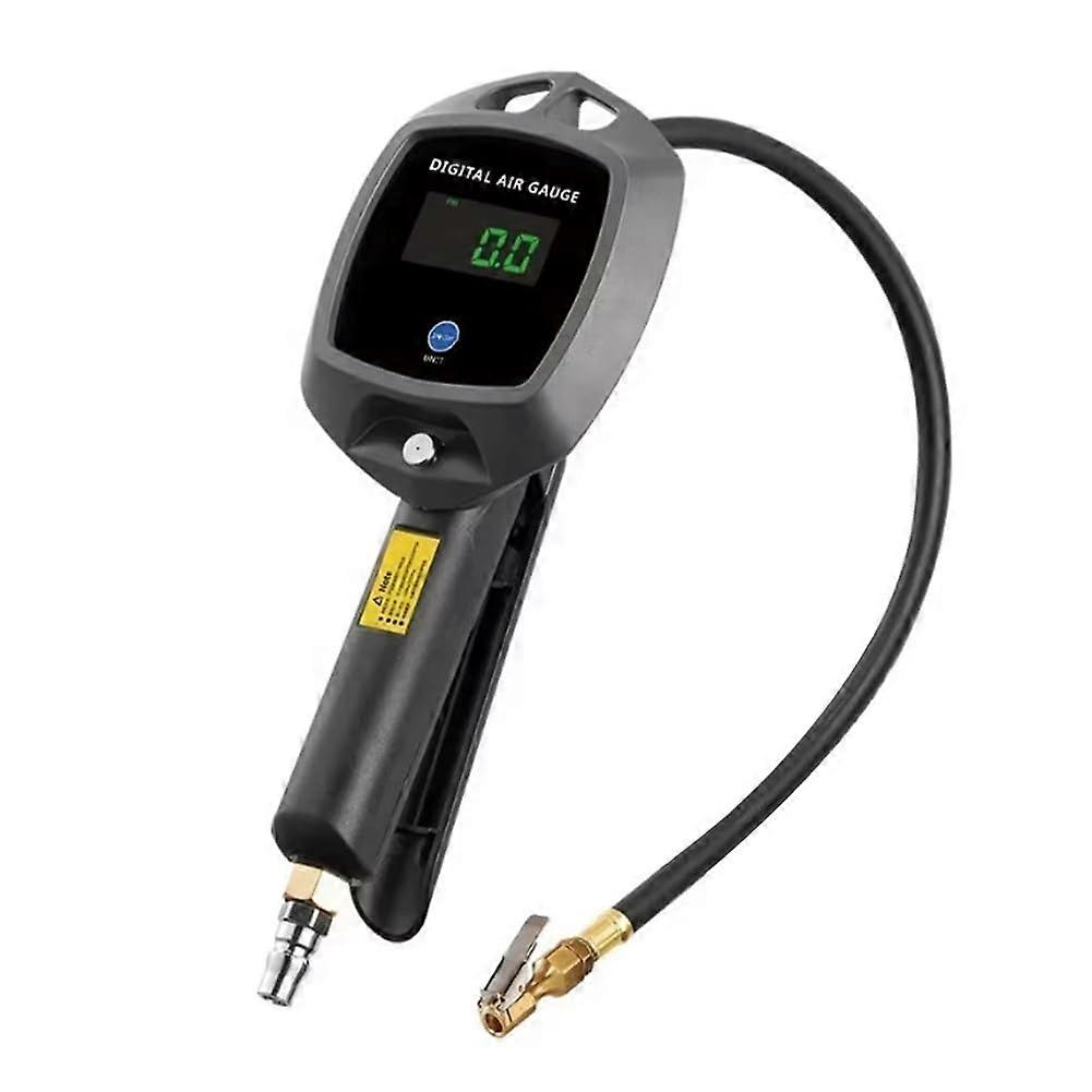 High-Precision Digital Car Tire Inflator Gauge With Quick-Inflation Nozzle and Tire Pressure Display for Cars
