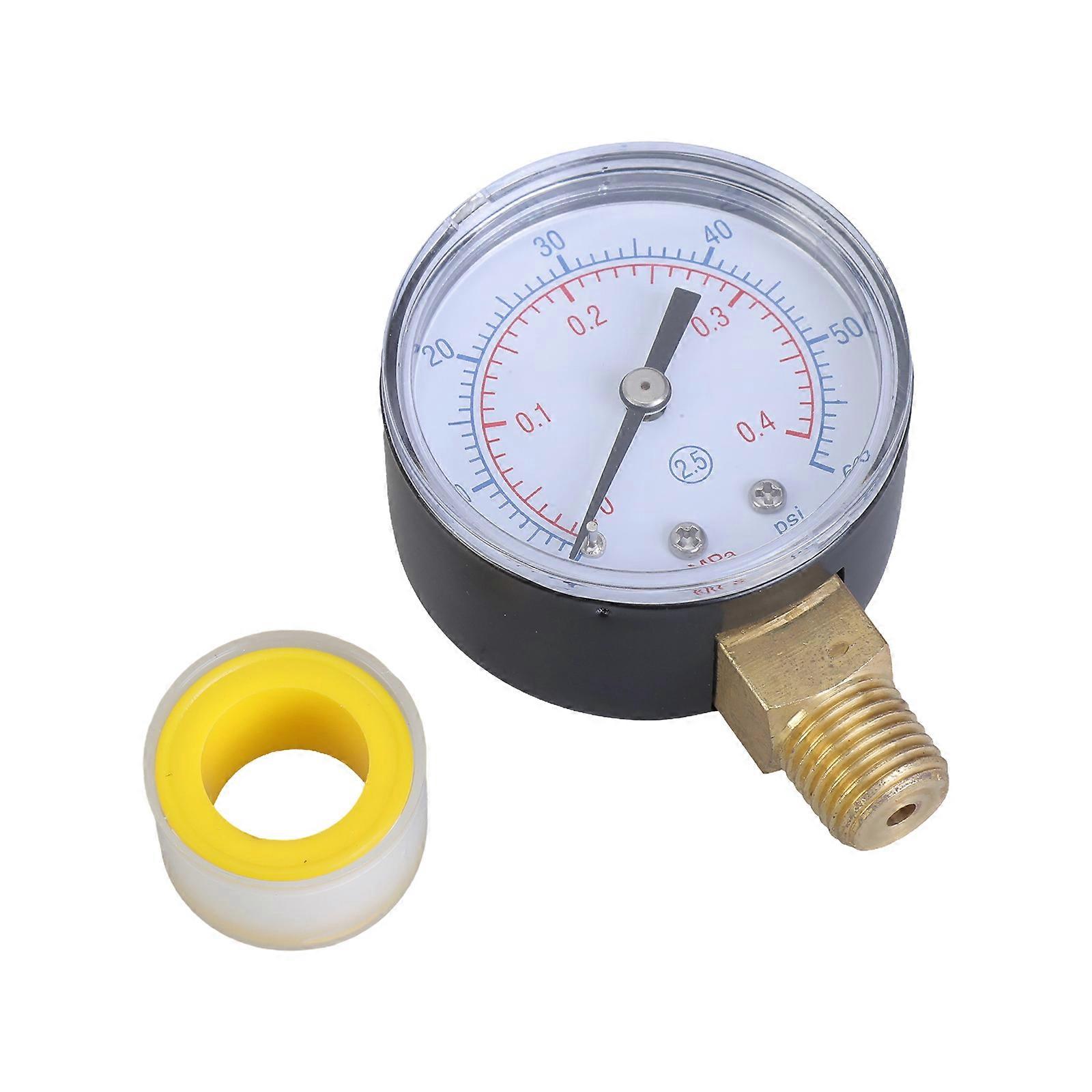 High Durability ECX270861 Pool Pressure Gauge for Efficient Operation in Various Filtration System Daily Monitoring Need Multicolor