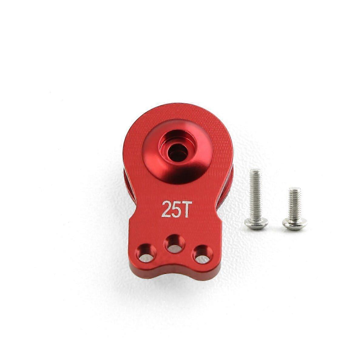 Aluminum 25T Discharge Steering Servo Horn 3-Hole Red RC Car Servo Arm RC Hobby Part
