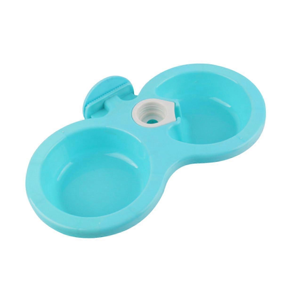 Hanging Cat Bowl With Dual Food Bowls And Automatic Water Dispenser, Size S, Leakproof