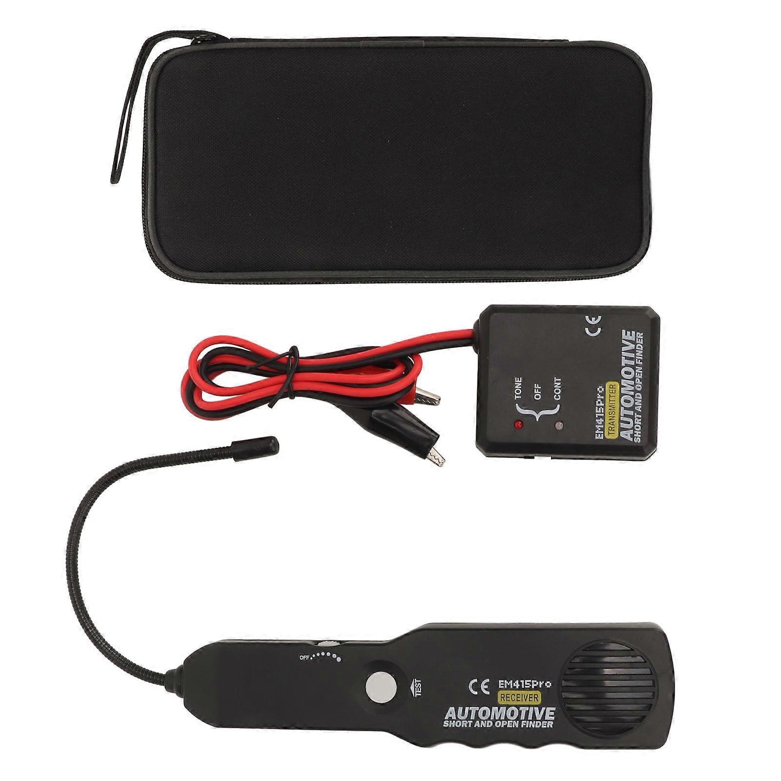 Short Open Finder, Automotive Circuit Tester, 6 to 42V DC, Portable with Flexible Probe, Buzzer Light