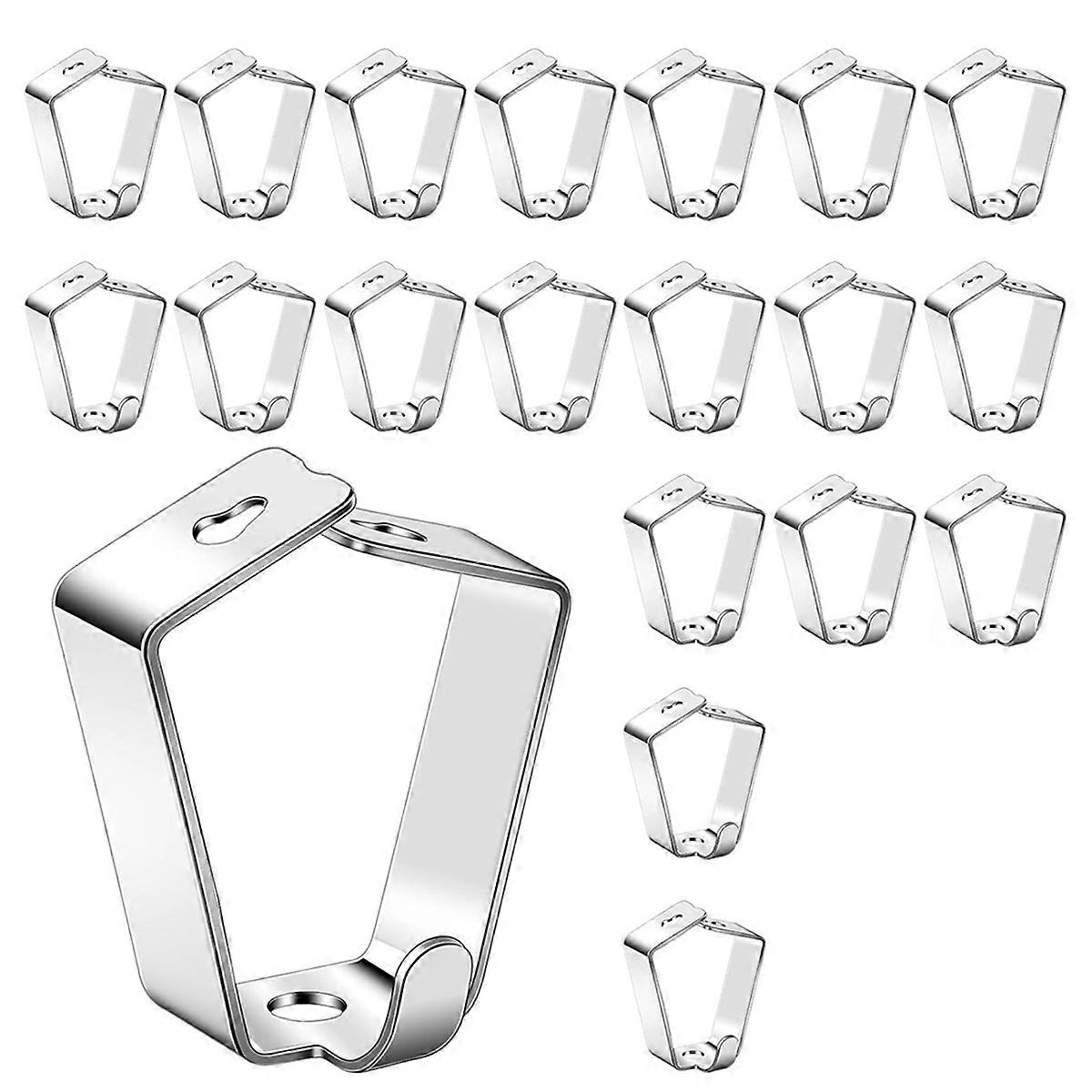 20 Pack Adjustable Picture Hanging Hook Rail Hanger Hooks for Art Hanging Systems and Other Picture Display Systems