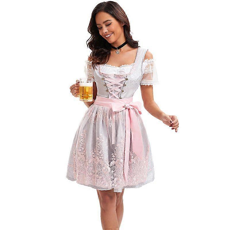 Oktoberfest jelmezek Női Dirndl ruhák 4 db német Oktoberfest bajor ruha
