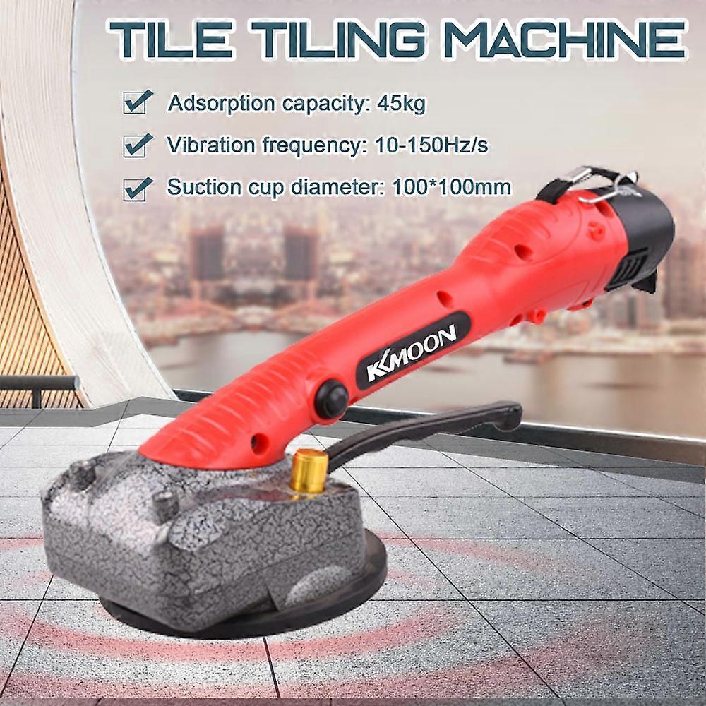 10-150Hz Tile Tiling Machine Wall Floor Tiles Laying Vibrating Tool with 100*100mm Suction Cup
