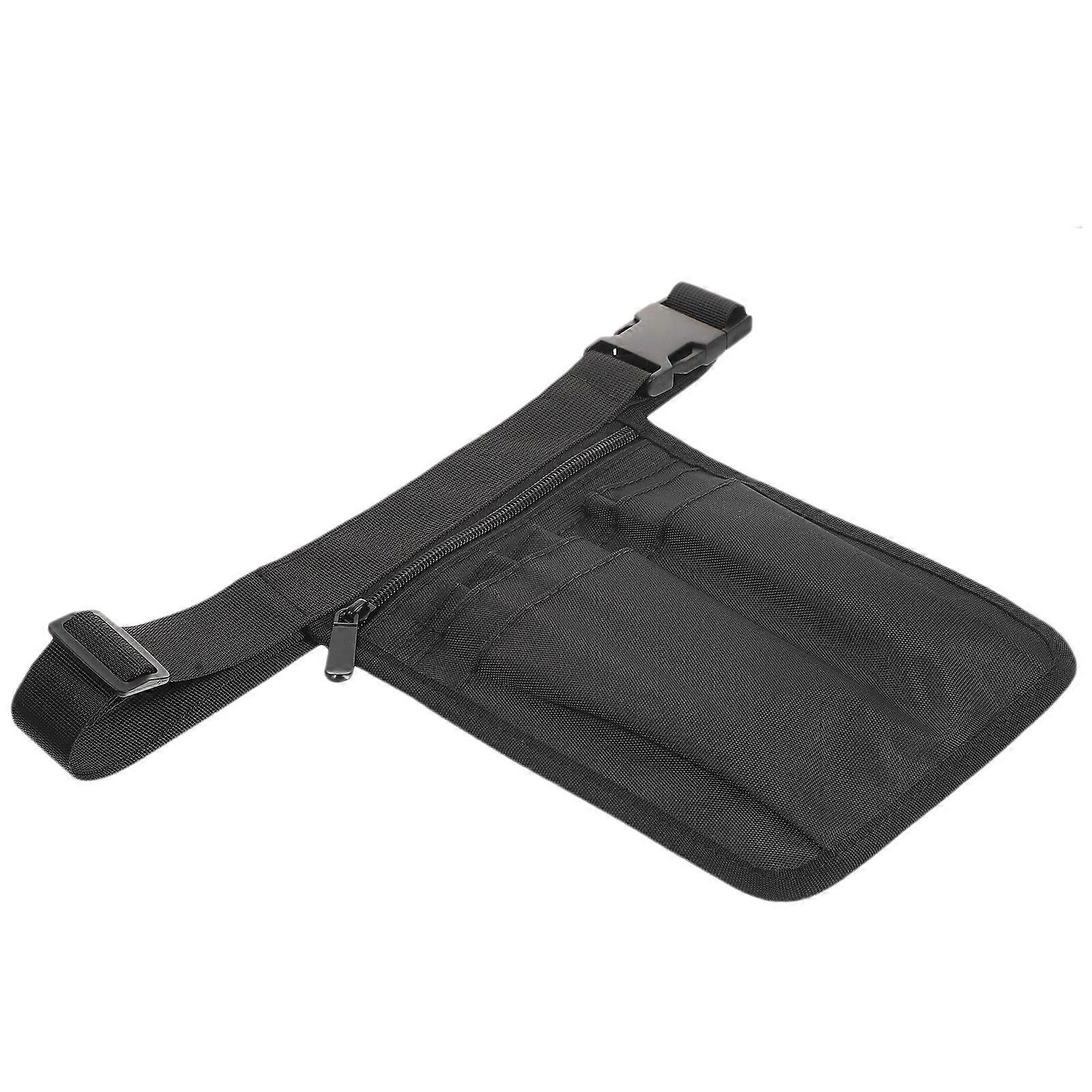 Nursing Bags Nurses Multi-Functional Waist Pocket Storage for Gardeners Black Nylon 1Pcs