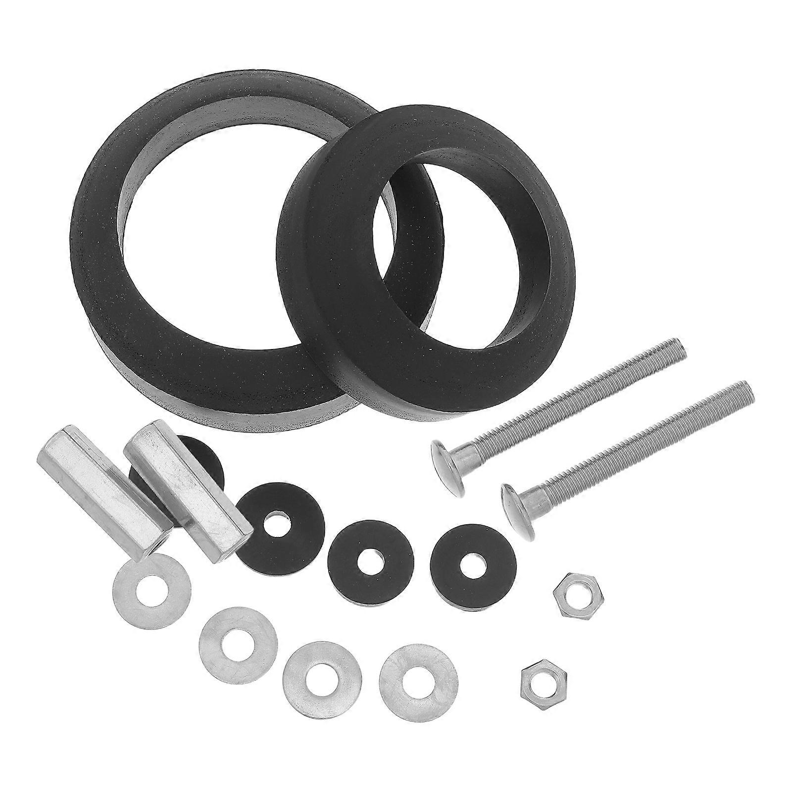 Toilet Seat Bolts Replacement Set with Rubber Gaskets and Stainless Steel Screws for Toilet Repairs